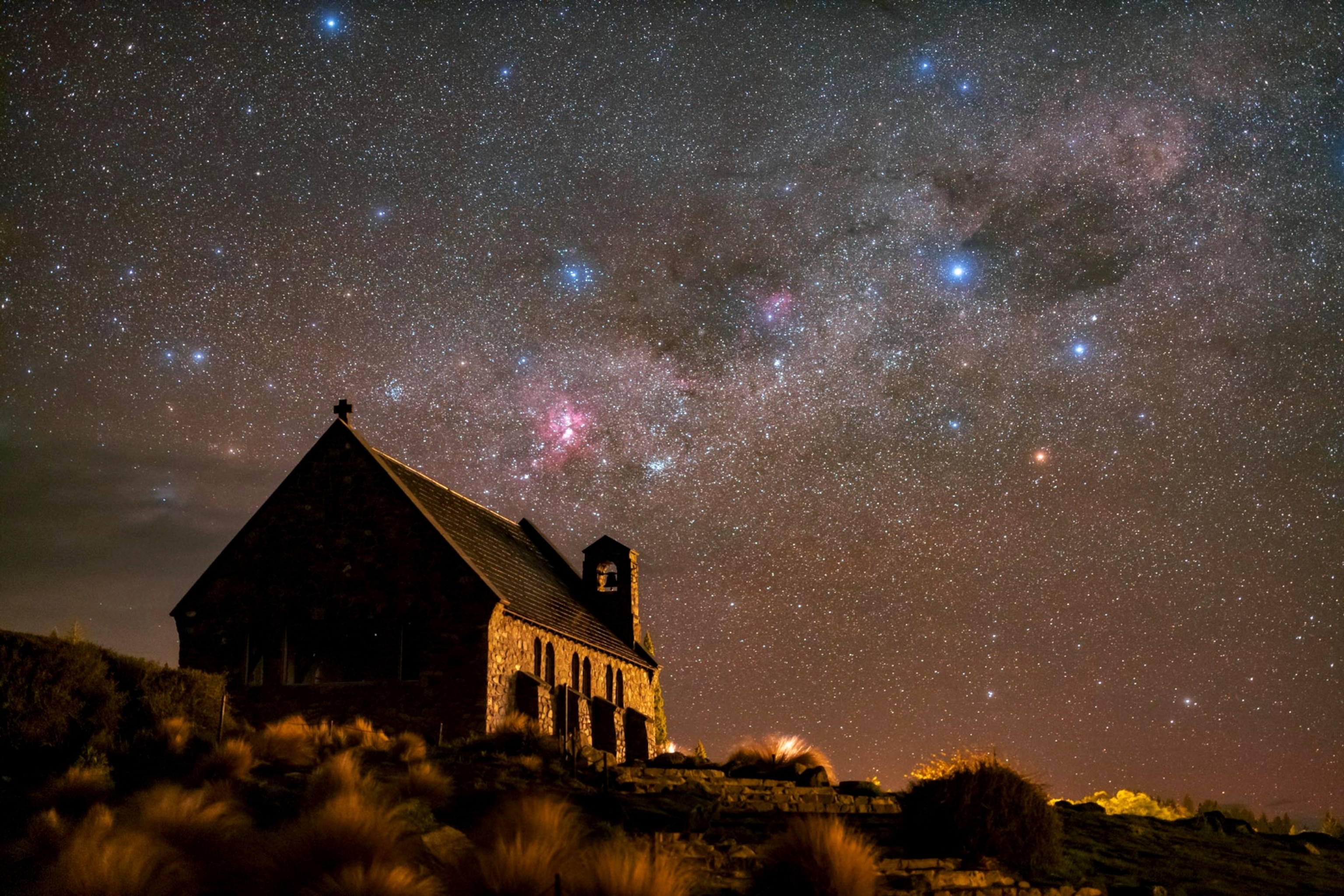 the Aoraki Mackenzie reserve on the southern island of New Zealand