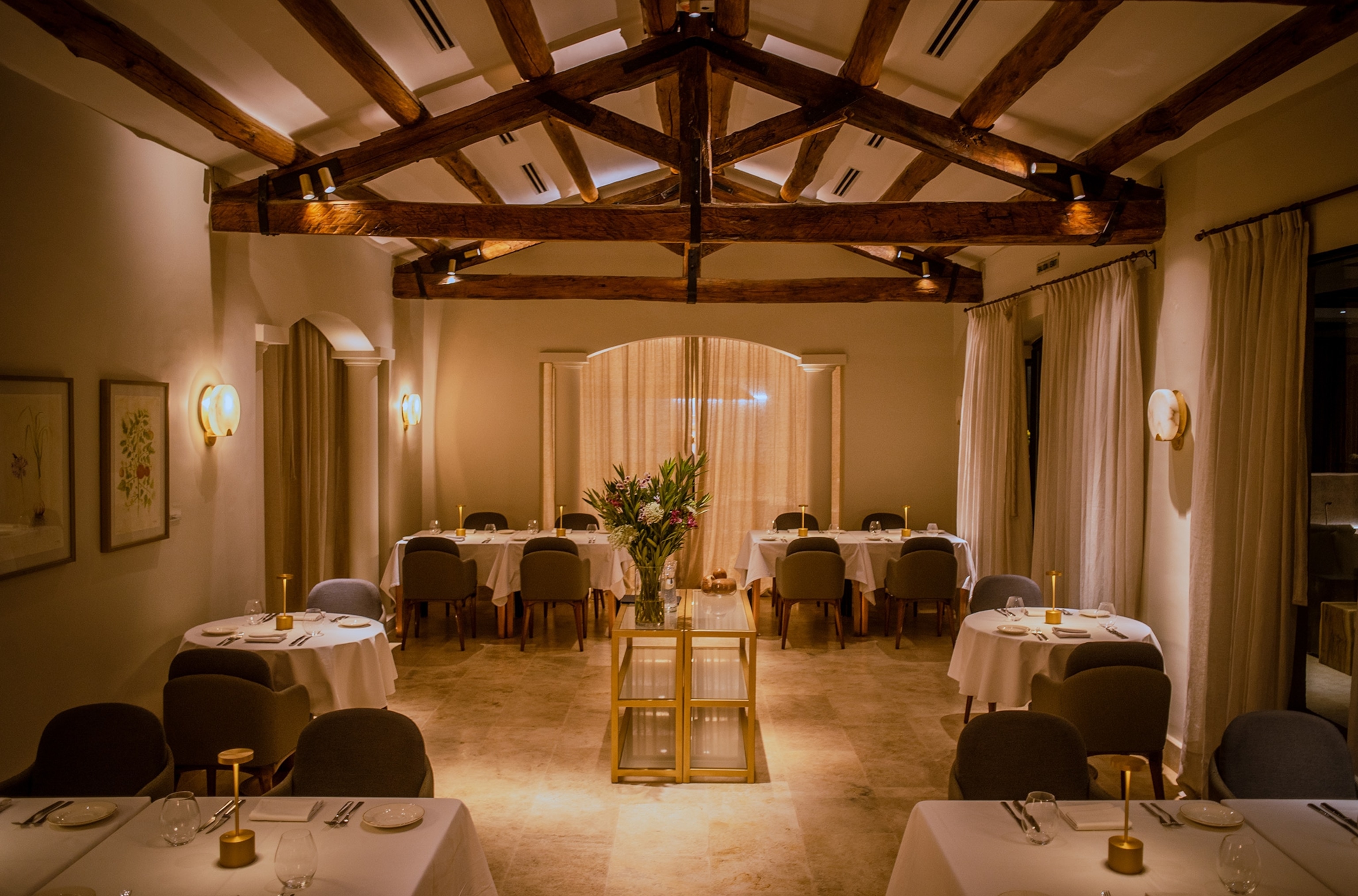 Restaurant interior at SB Winemaker's House & Spa Suites.