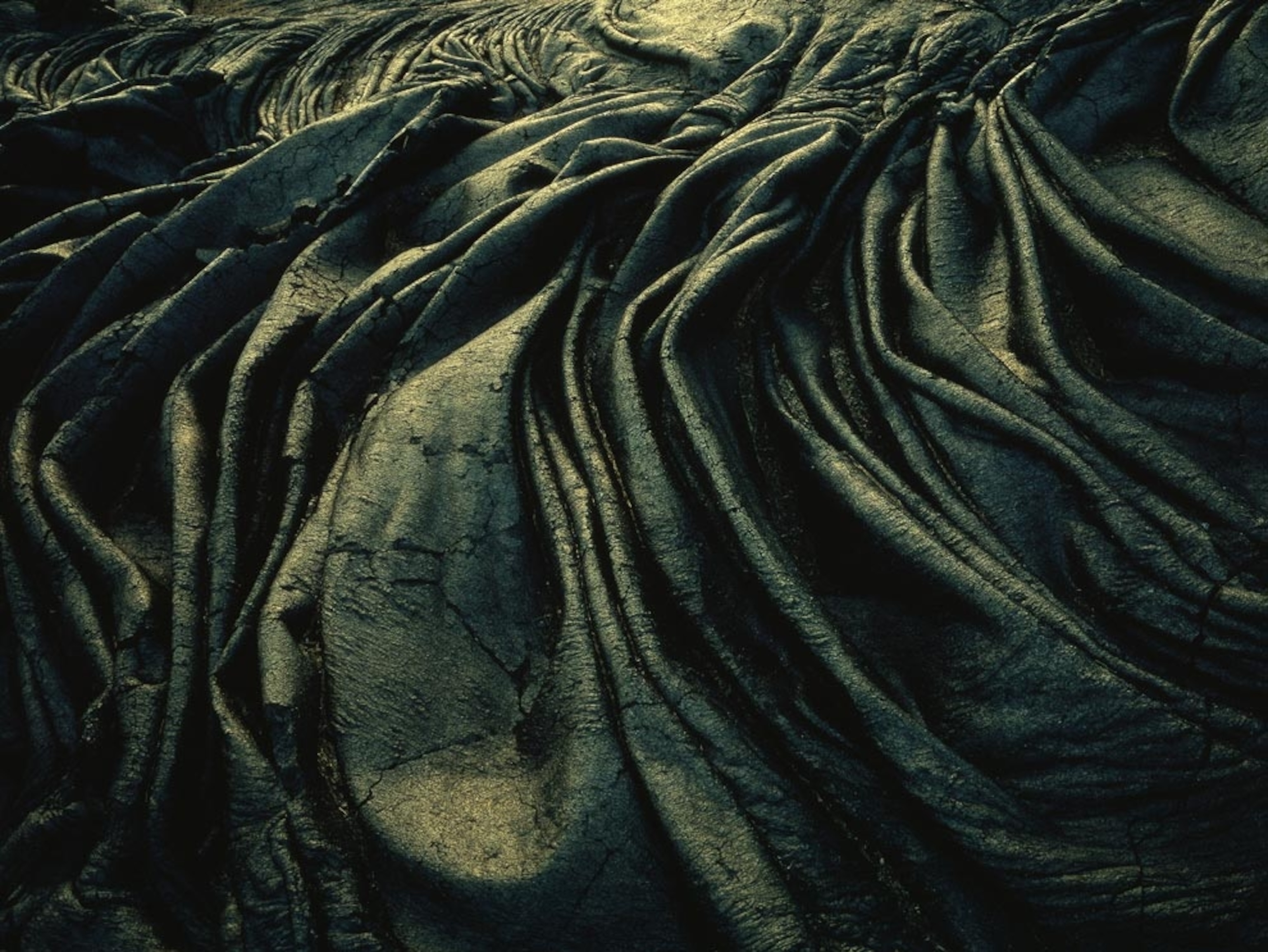 Pahoehoe lava