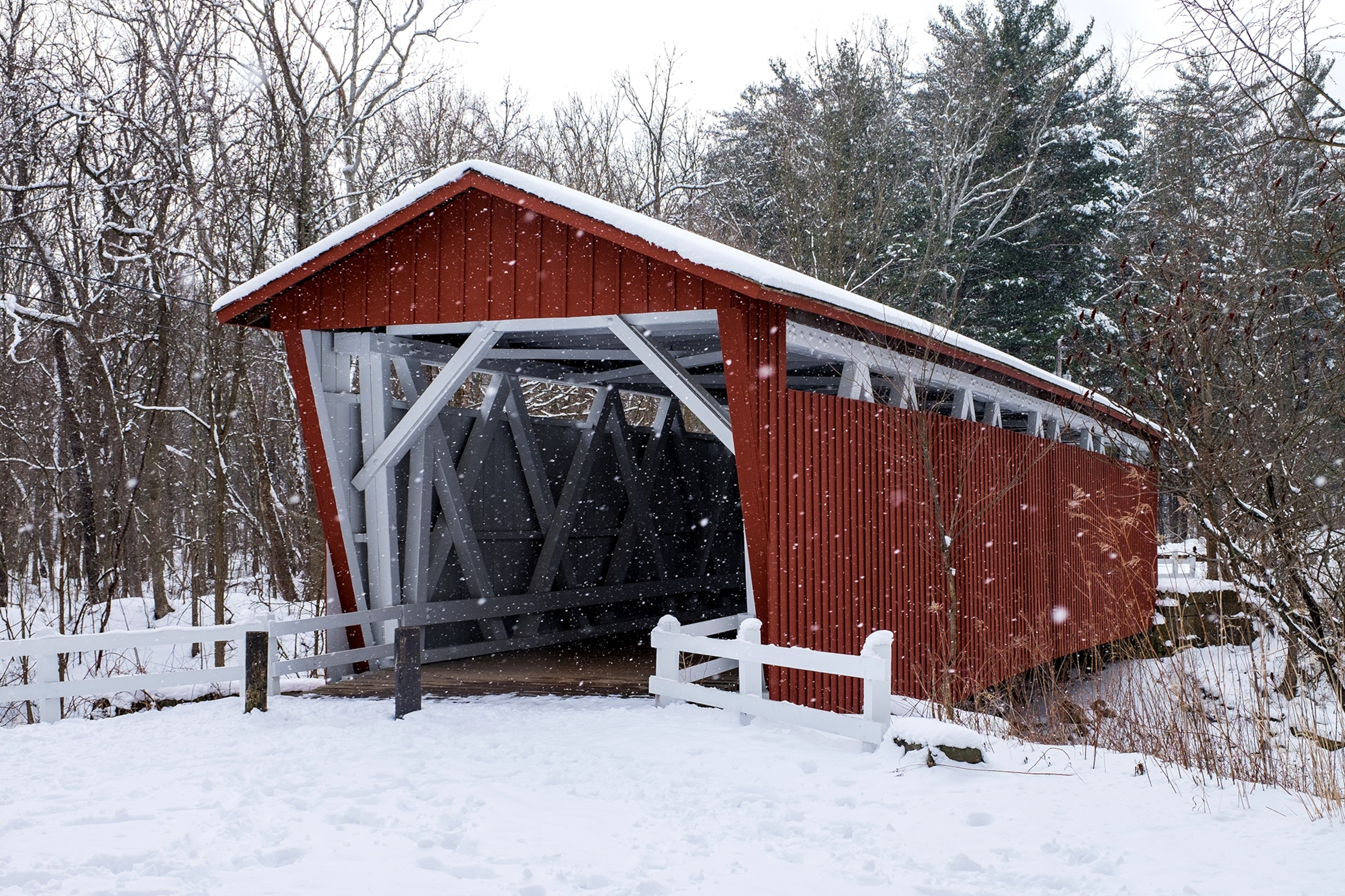 The Everett Covered Bridge in Cuyahoga Valley National Park, Ohio