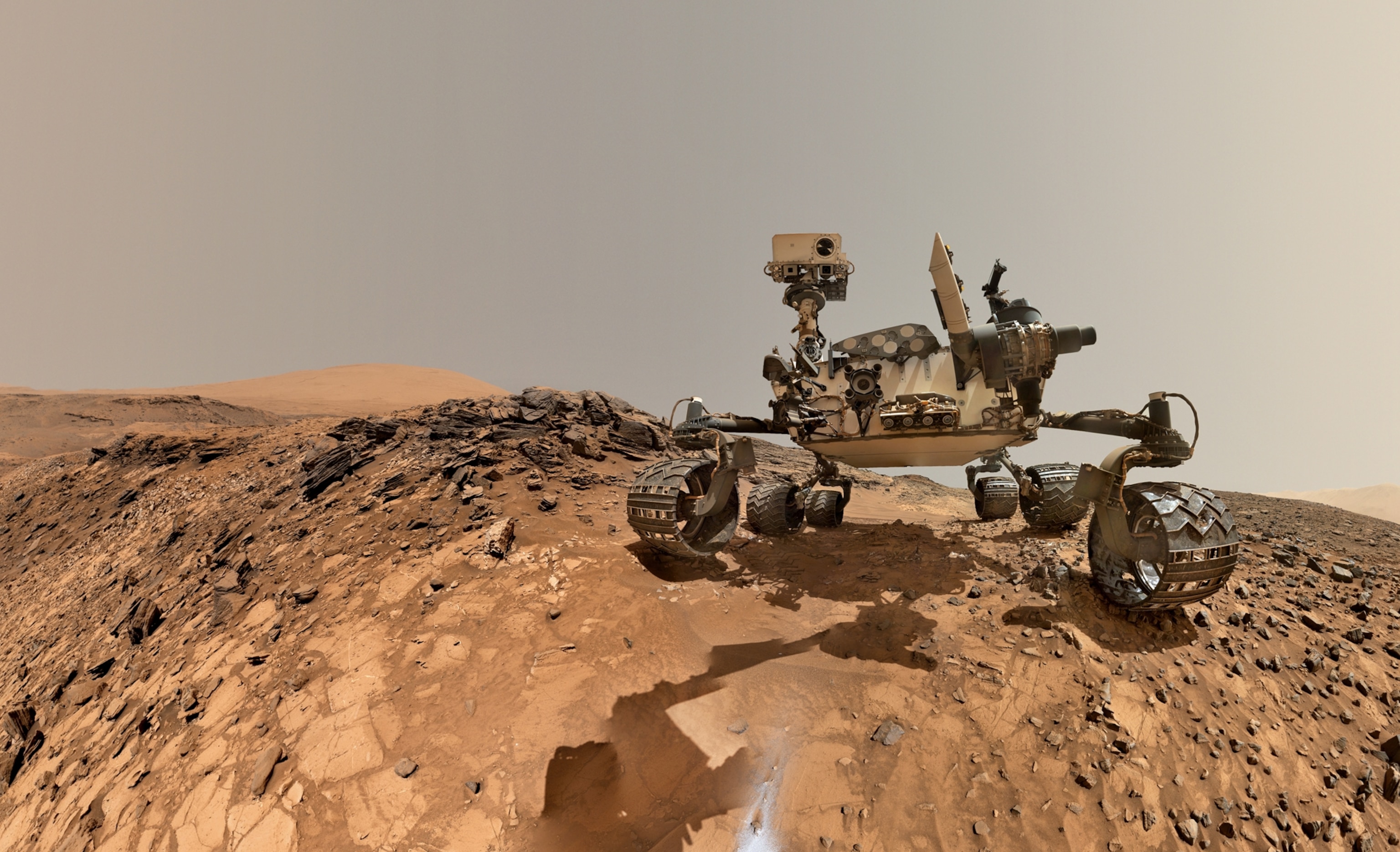Curiosity rover on Mars