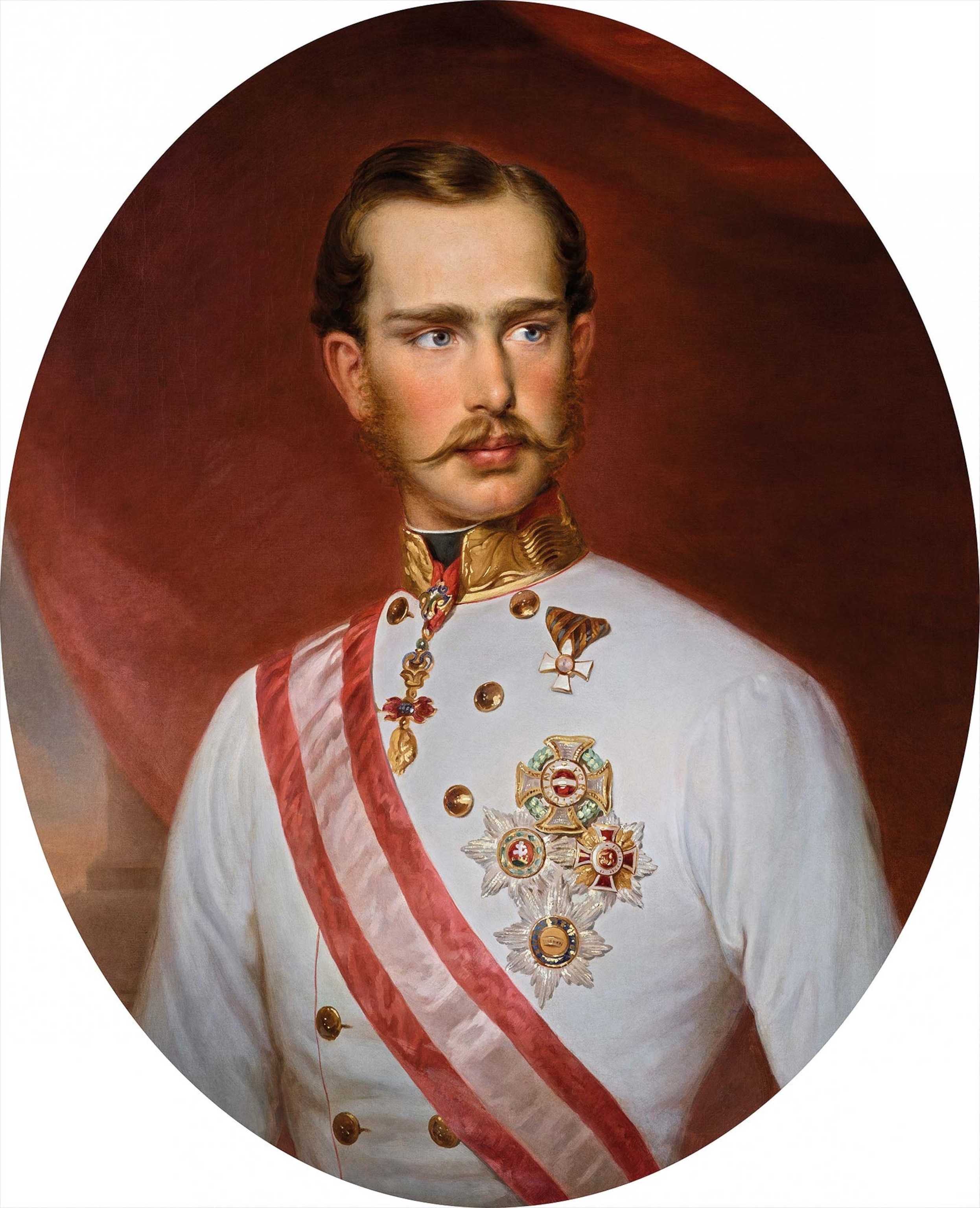 A portrait of Franz Josef by Franz Schrotzberg from circa 1860