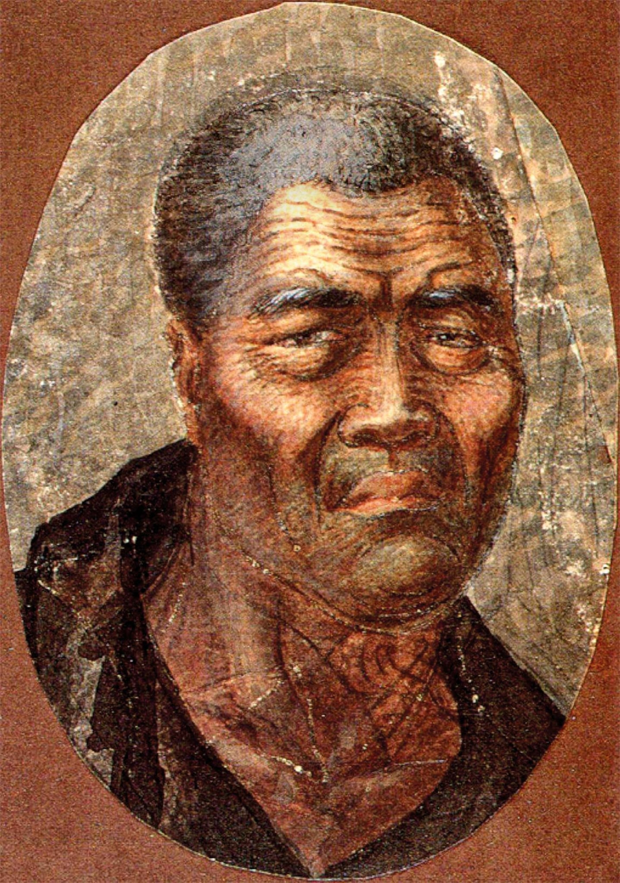 A watercolor painting of Kamehameha