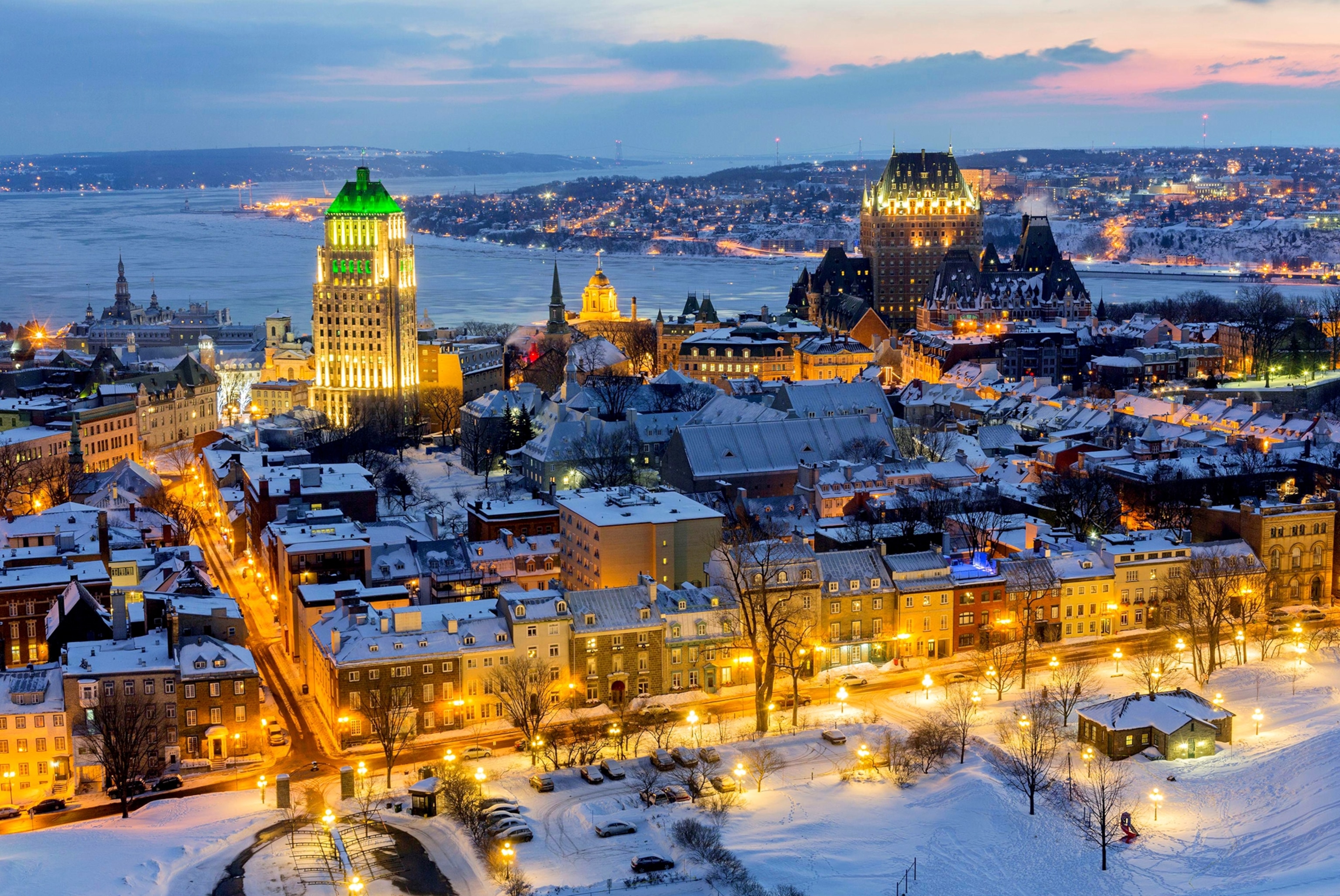 the Upper Town of Old Quebec City in Canada
