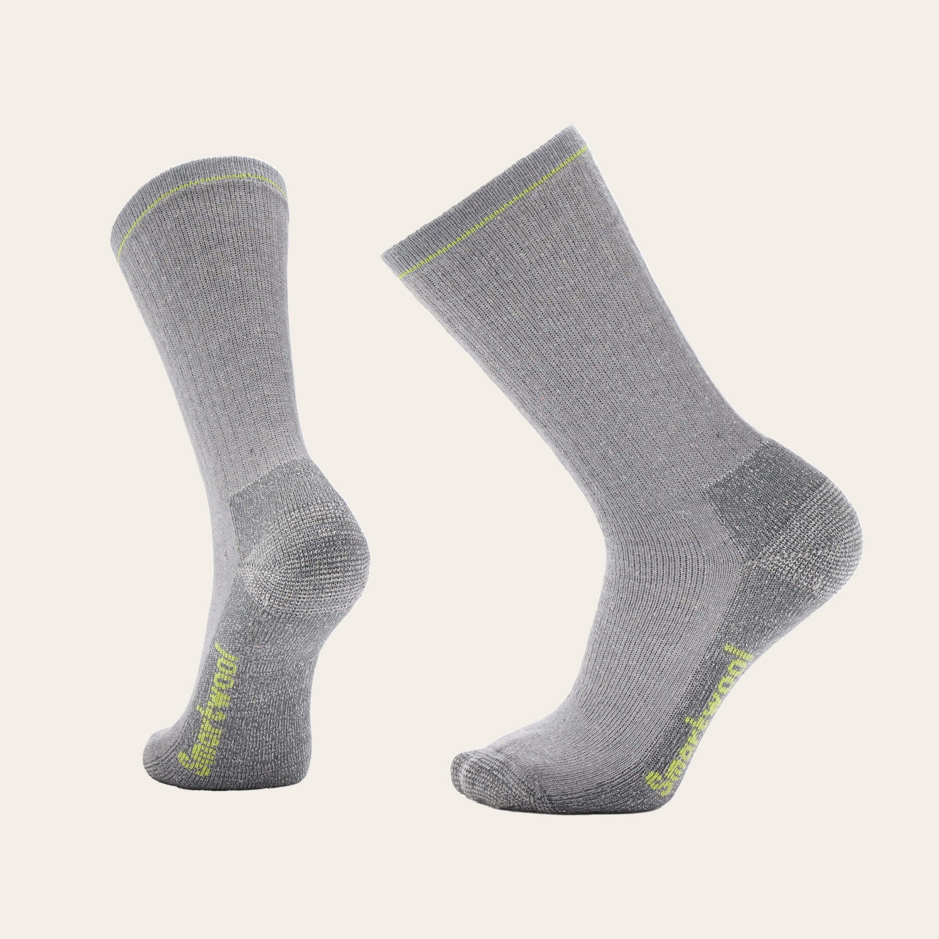 A pair of light greyHike Classic Edition Full Cushion Second Cut™ Crew Socks by Smartwool.