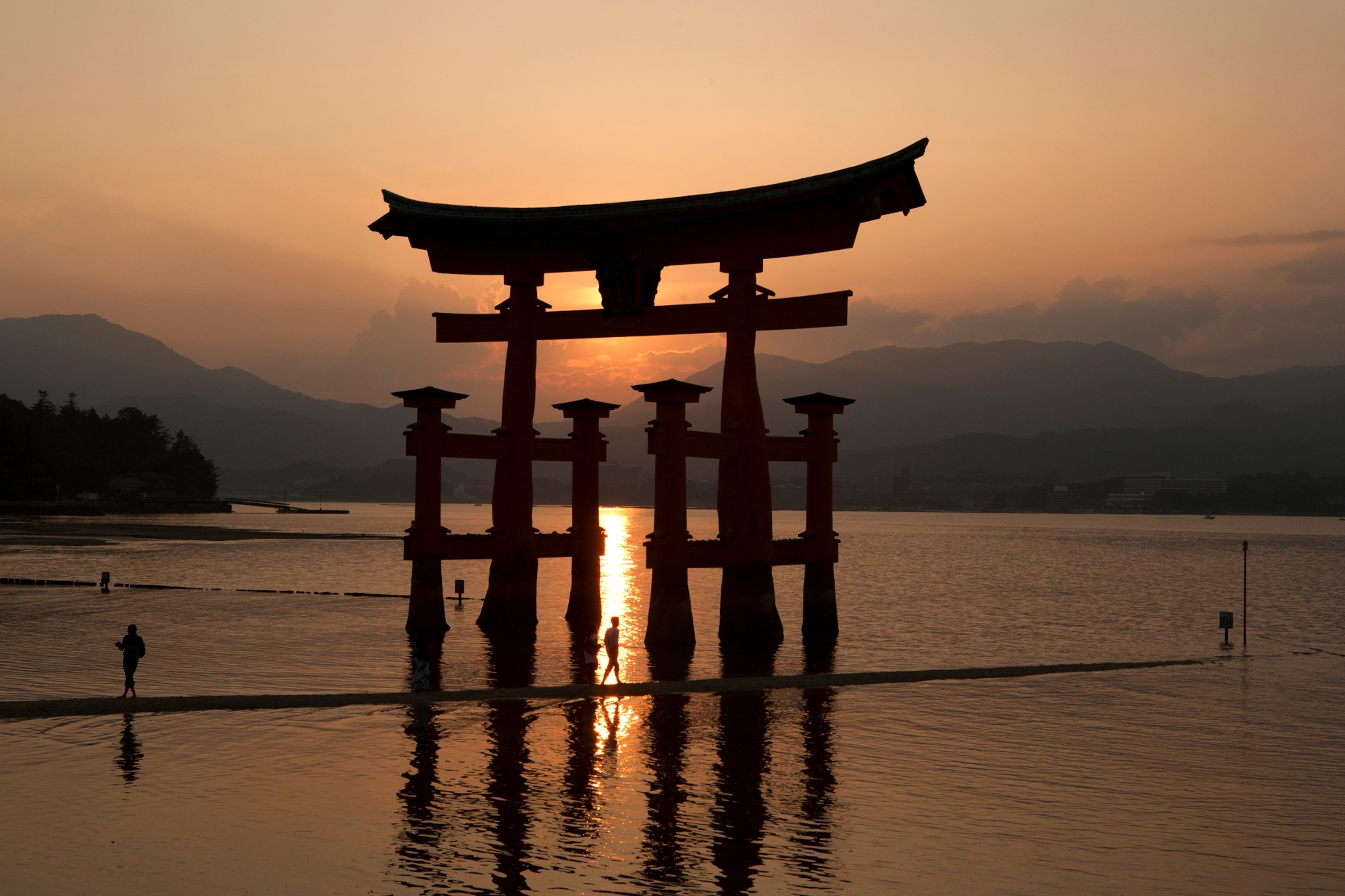 the Great Torii of Miyajima Hiroshima, Japan