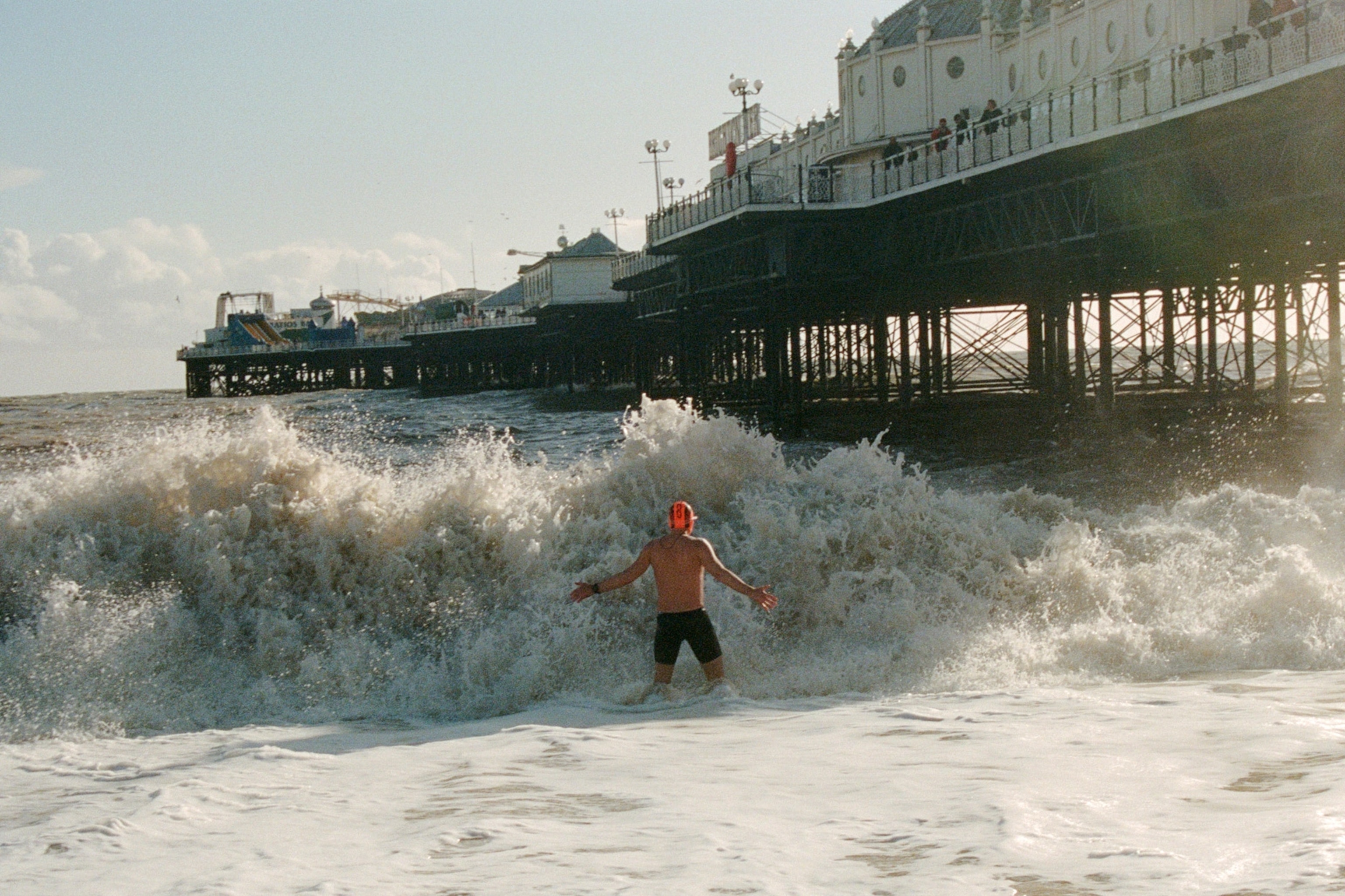 brighton beach cold water swim club in england