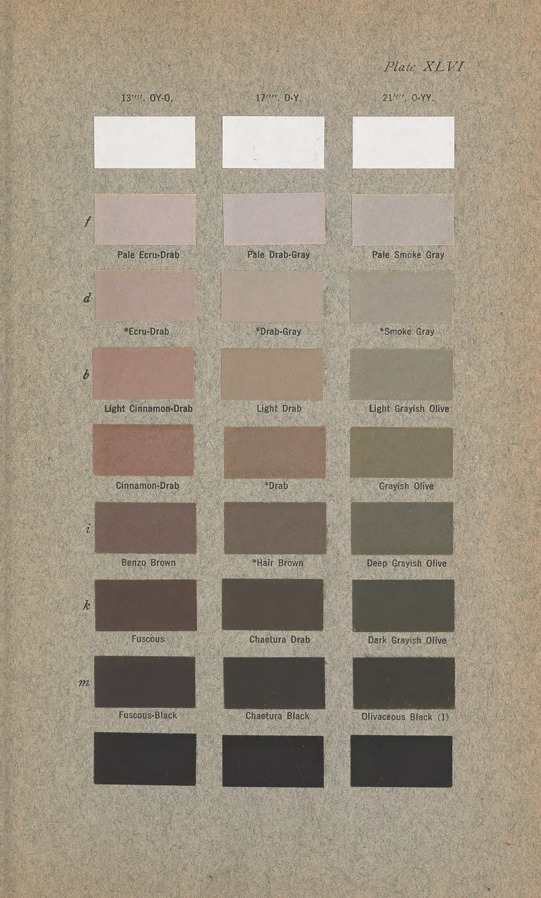 Color swatches warm grey tones.