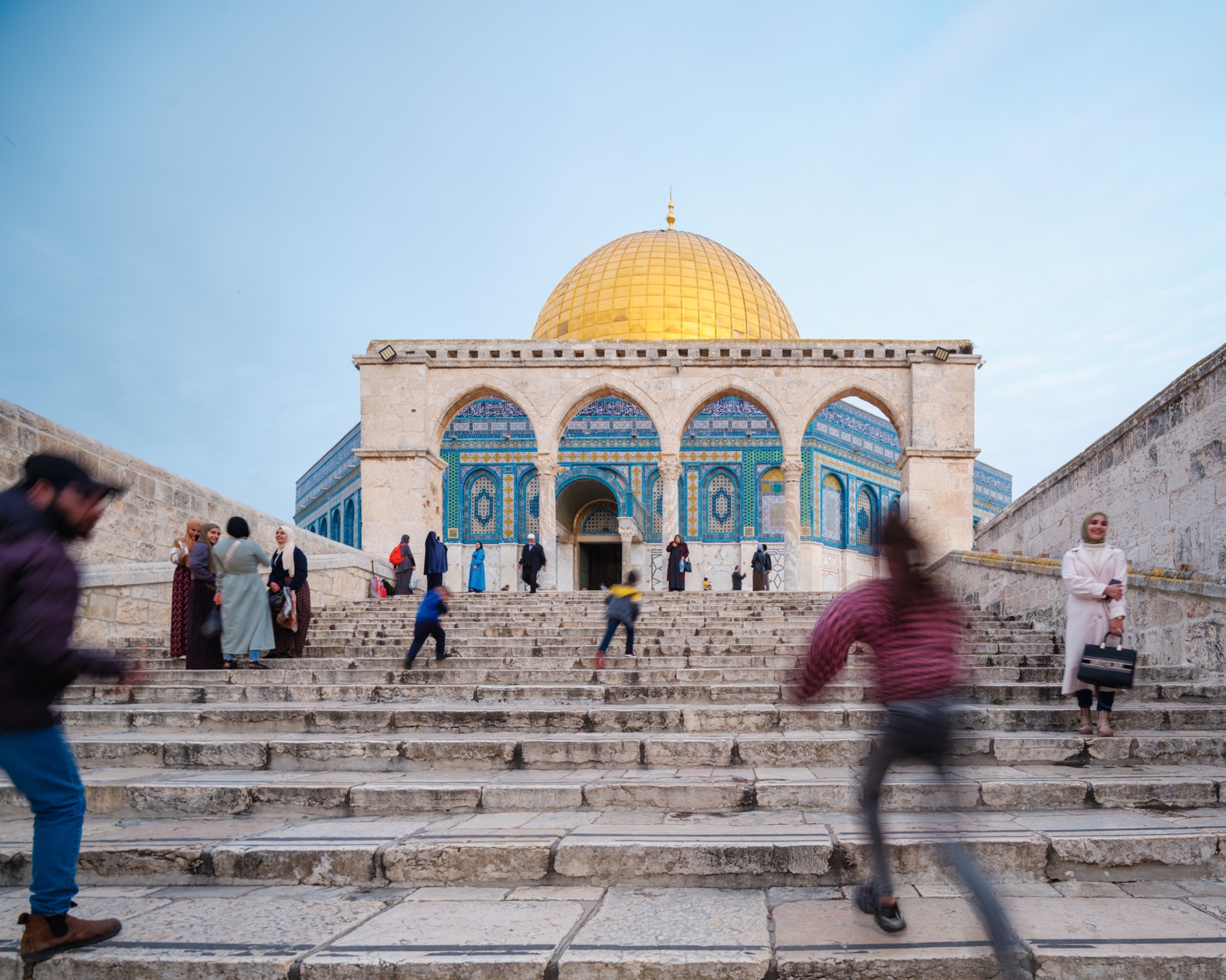 A view of the Dome of the Rock shrine at the Al Aqsa Mosque compound in Jerusalem's Old City.