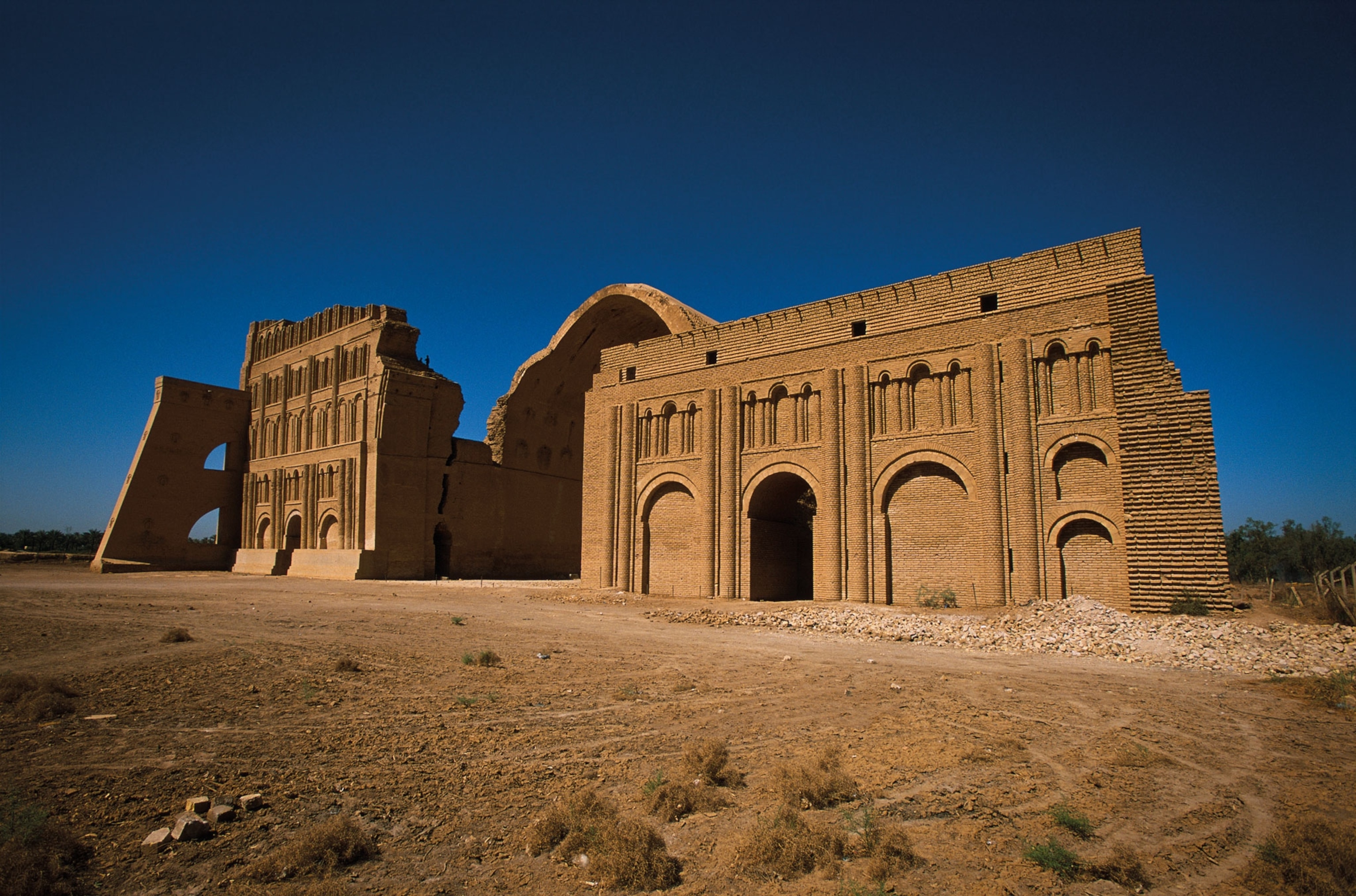 ruins that used to be the royal seat of Sassanian