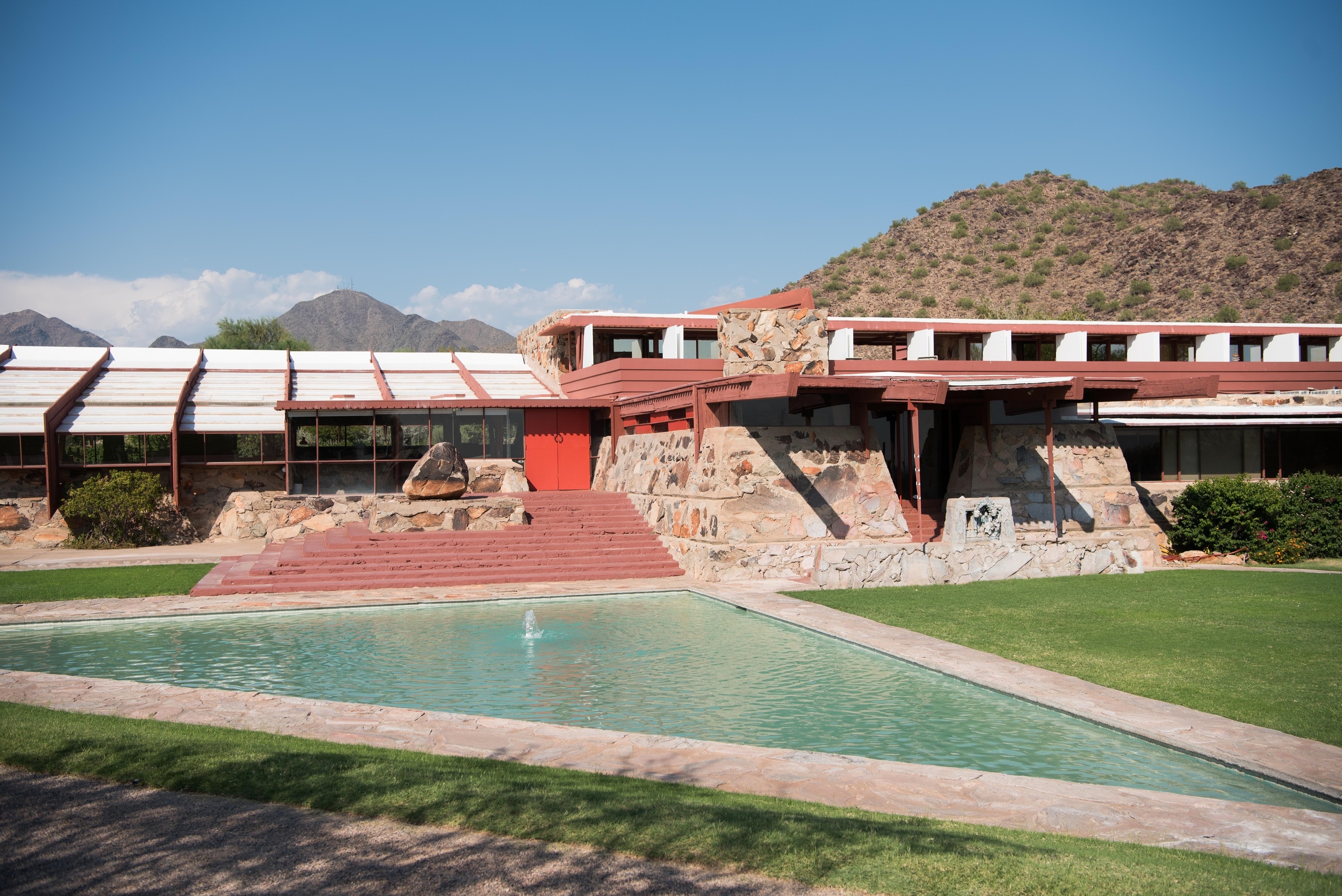 Touring Taliesin West, former home and school of architect Frank Lloyd Wright, in Scottsdale, AZ.