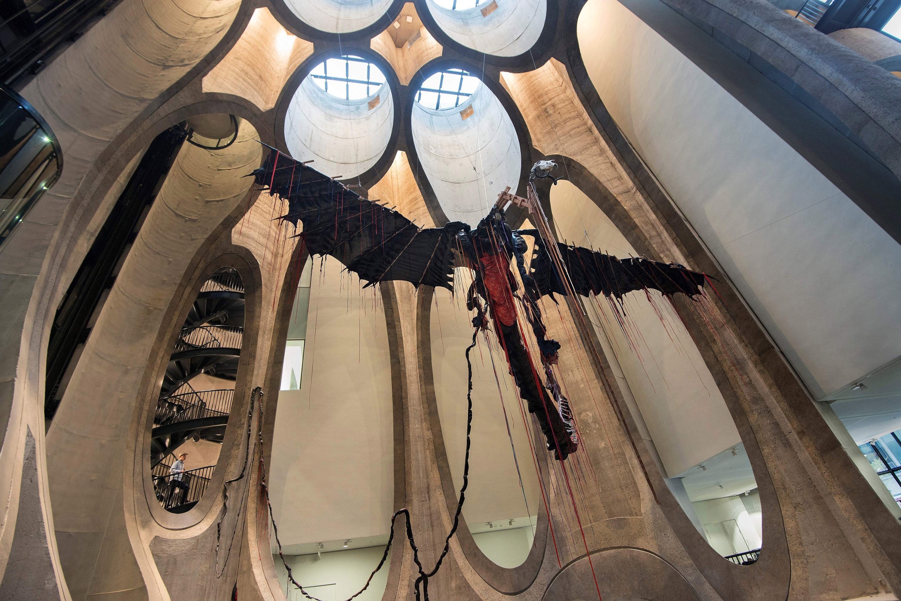 a sculpture in The Zeitz Museum of Contemporary African Art in Cape Town, South Africa