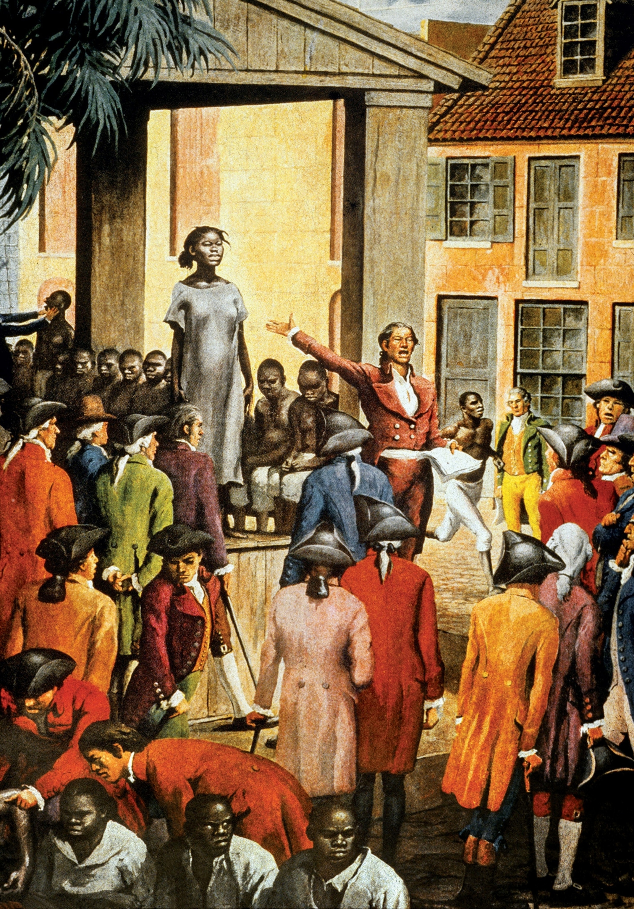 About 40 percent of enslaved people arrived in Charleston, South Carolina (depicted here), before the international slave trade ended in 1808.