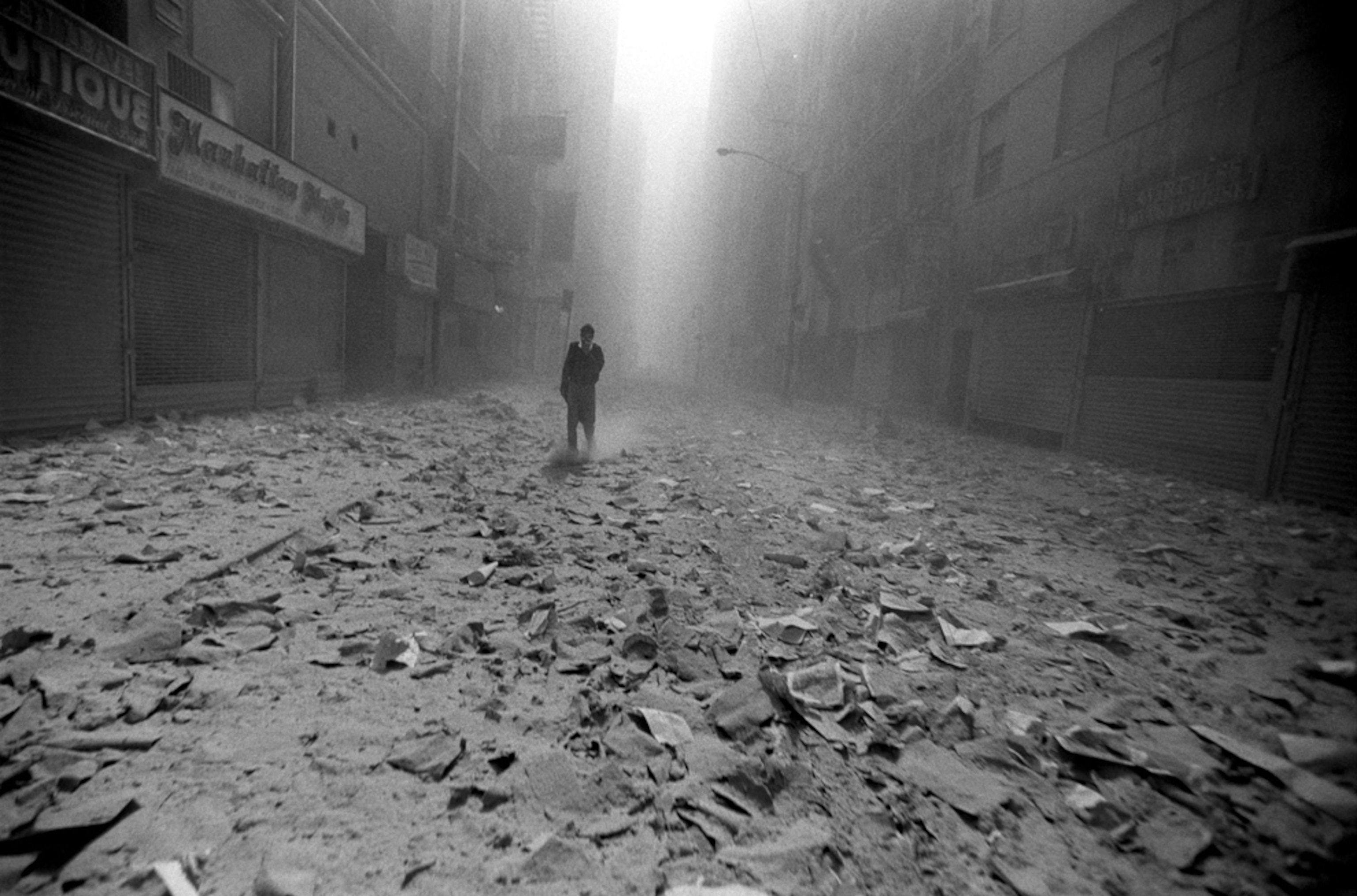 9/11 picture: a New York City street after the attacks