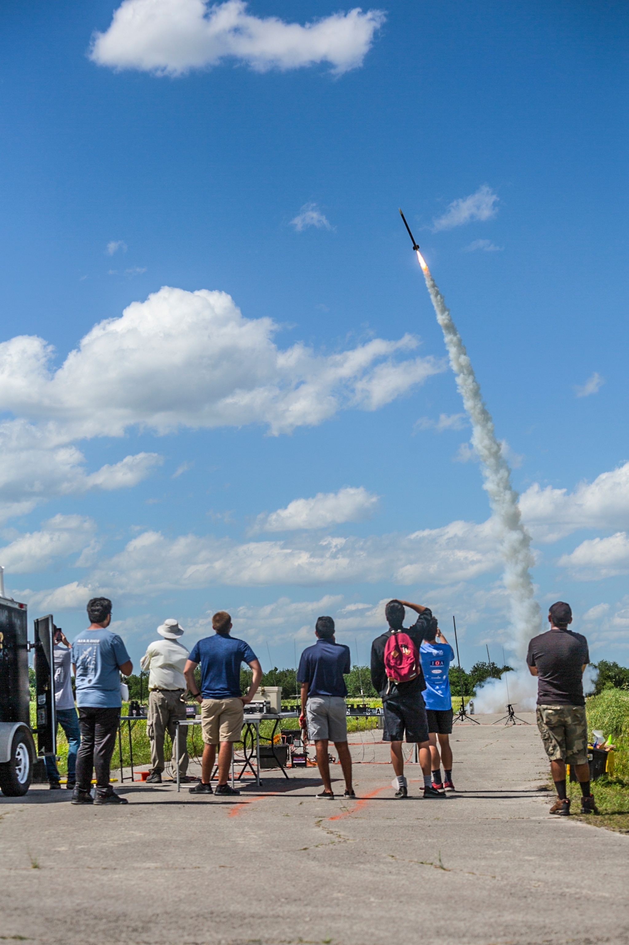 a rocket launch