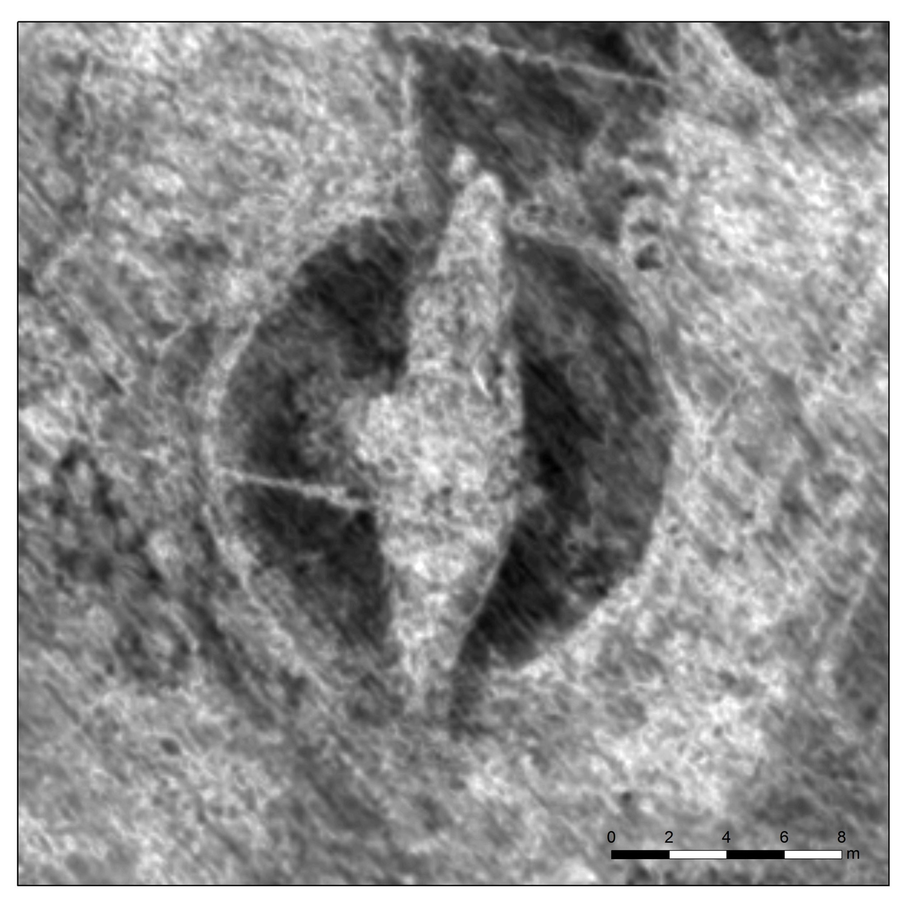 ground penetrating radar scan of the viking ship