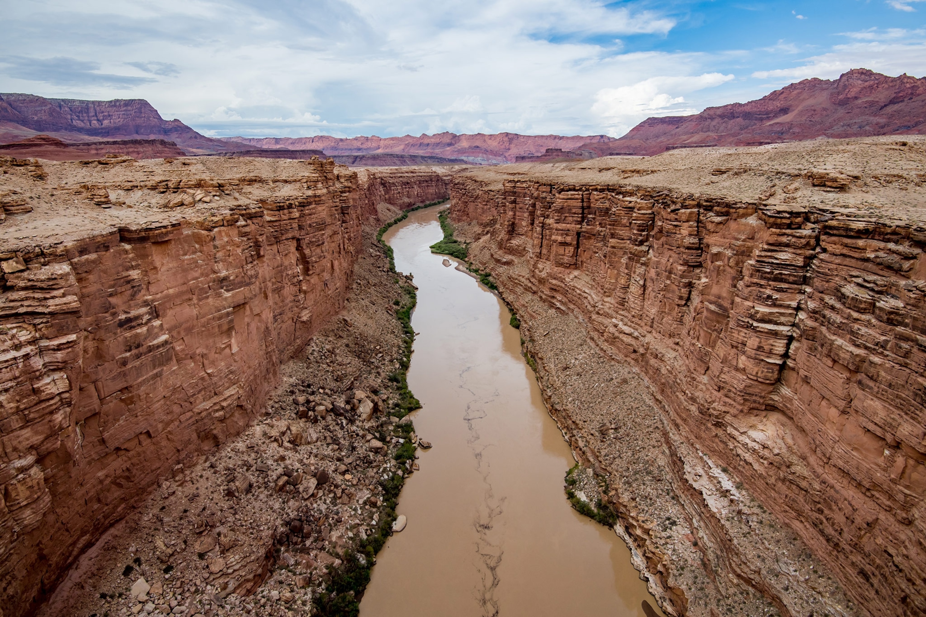 the East Rim and Colorado River in Marble Canyon, Arizona