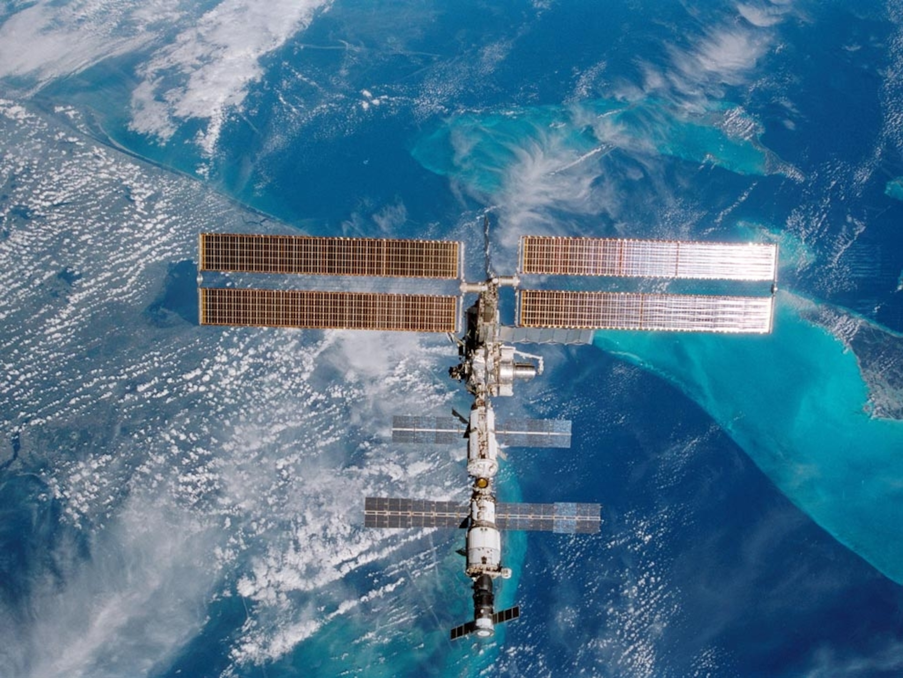 the International Space Station over Miami, Florida