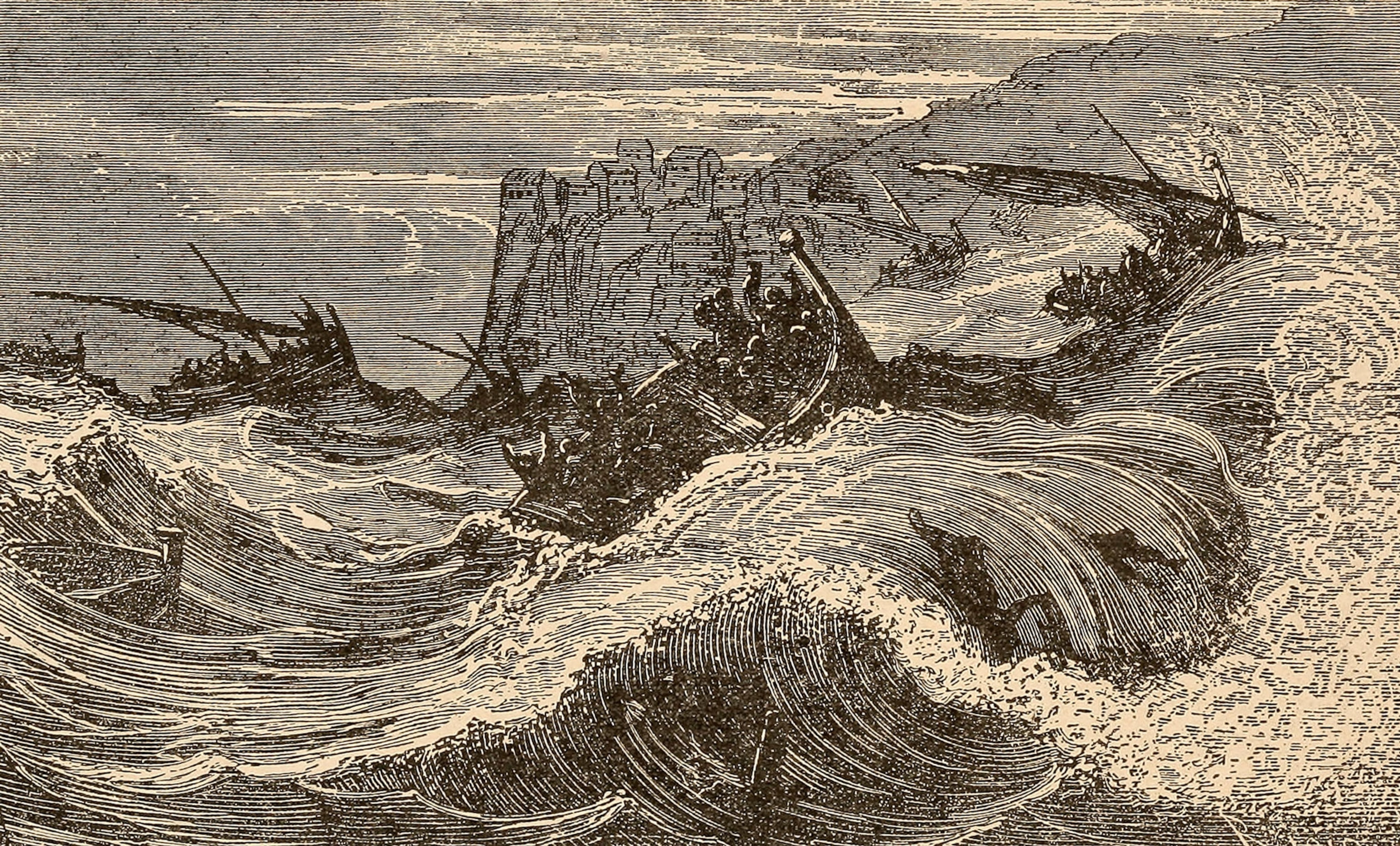 Convulsion on the Coast of Sumatra, Indonesia, 1861
