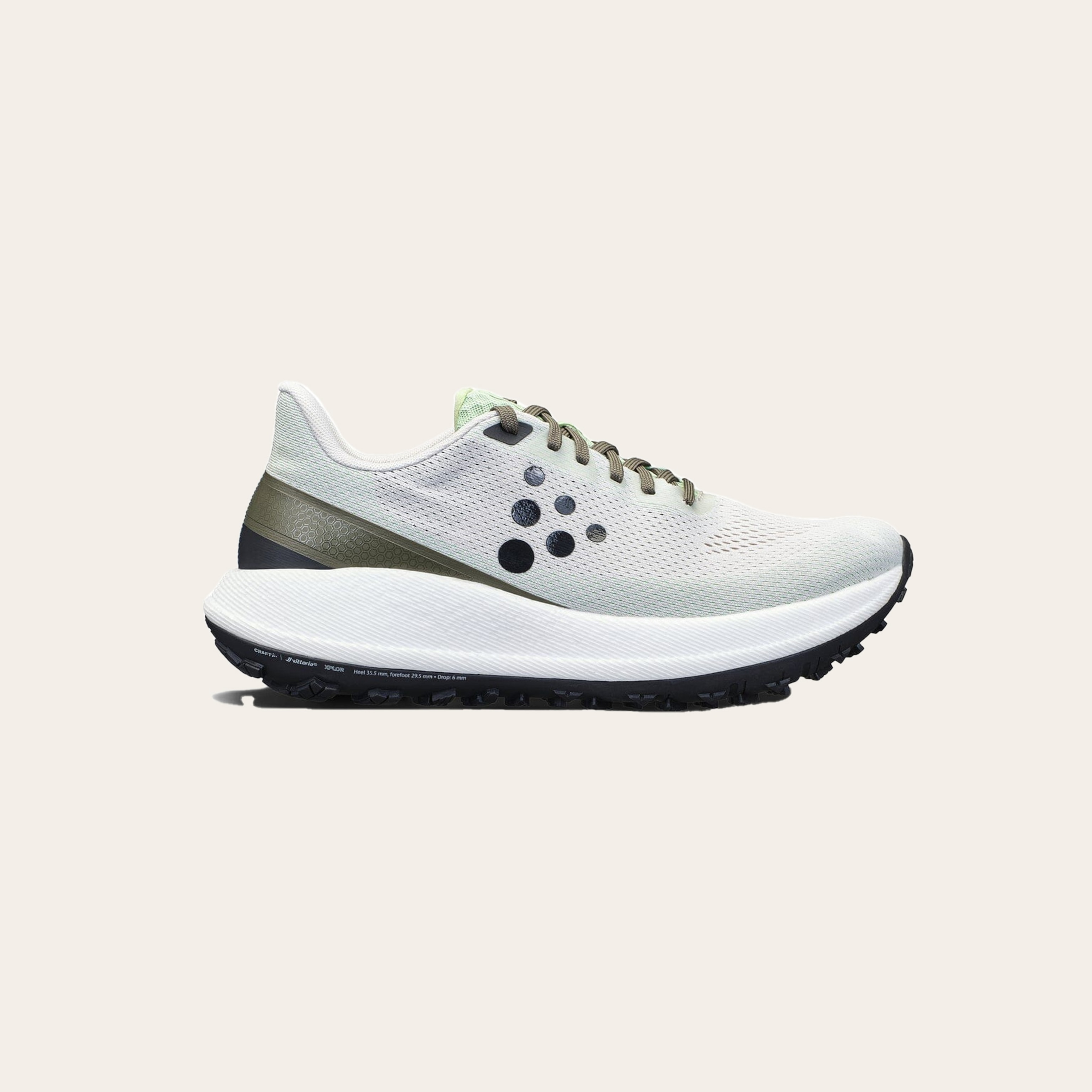 Craft Xplor Hybrid women's trail running shoes in white.