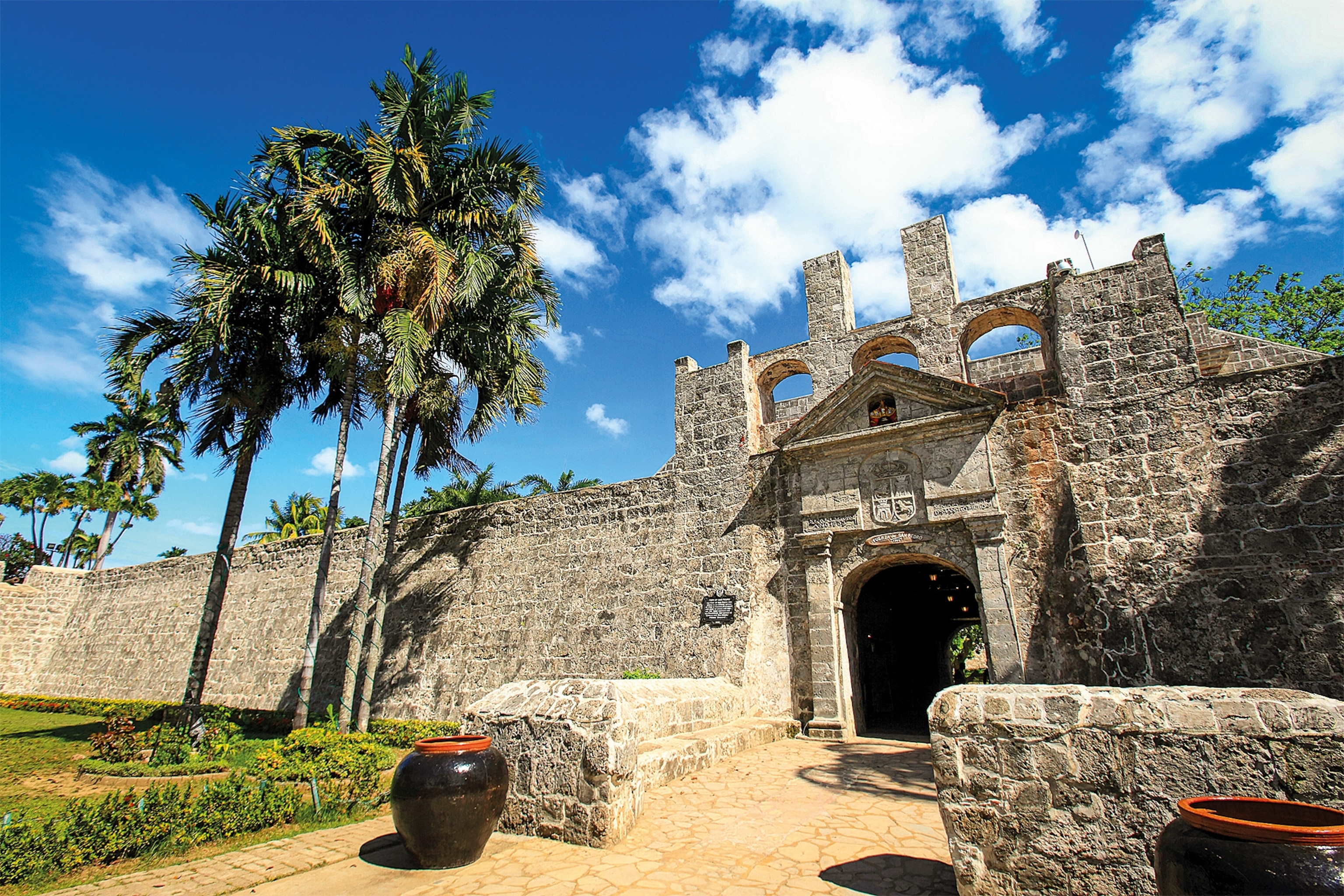 The pictured fortress of San Pedro on Cebu in the Philippines was first built by the Spanish in the mid-16th century.