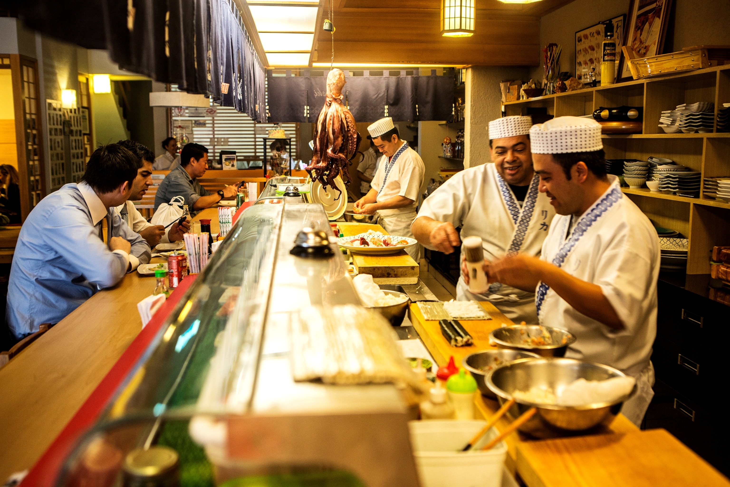 a sushi restaurant in Sao Paulo, Brazil