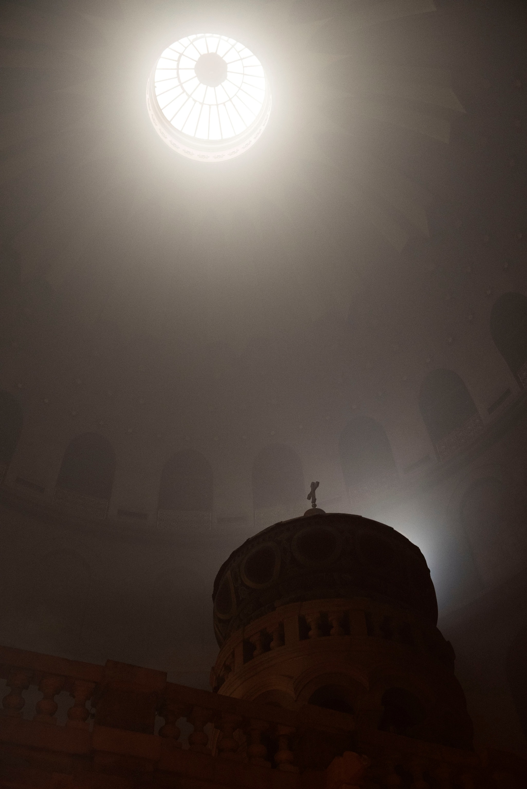 Holy Fire at Church of the Holy Sepulchre at Easter