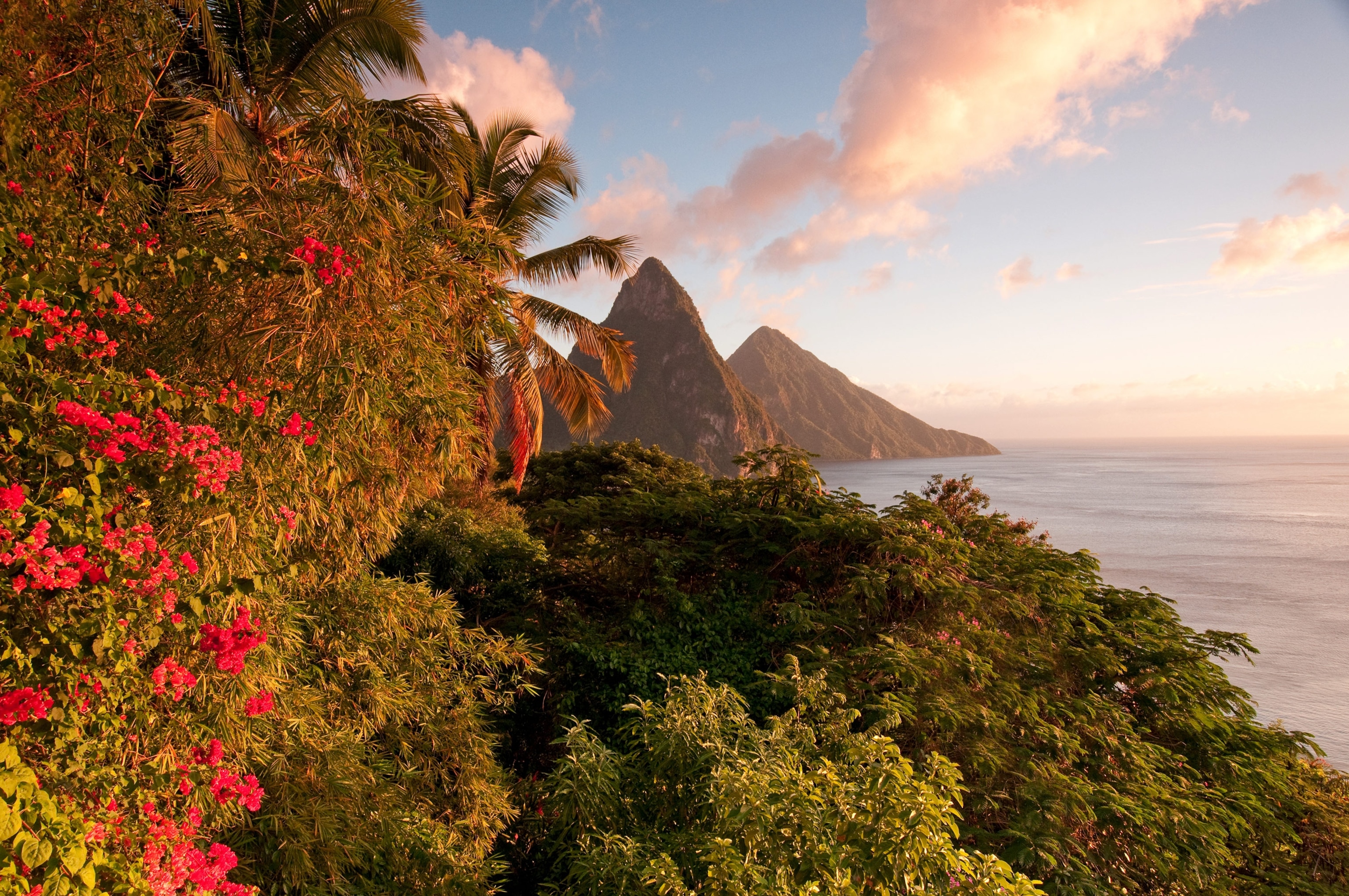 Twin Pitons in St Lucia