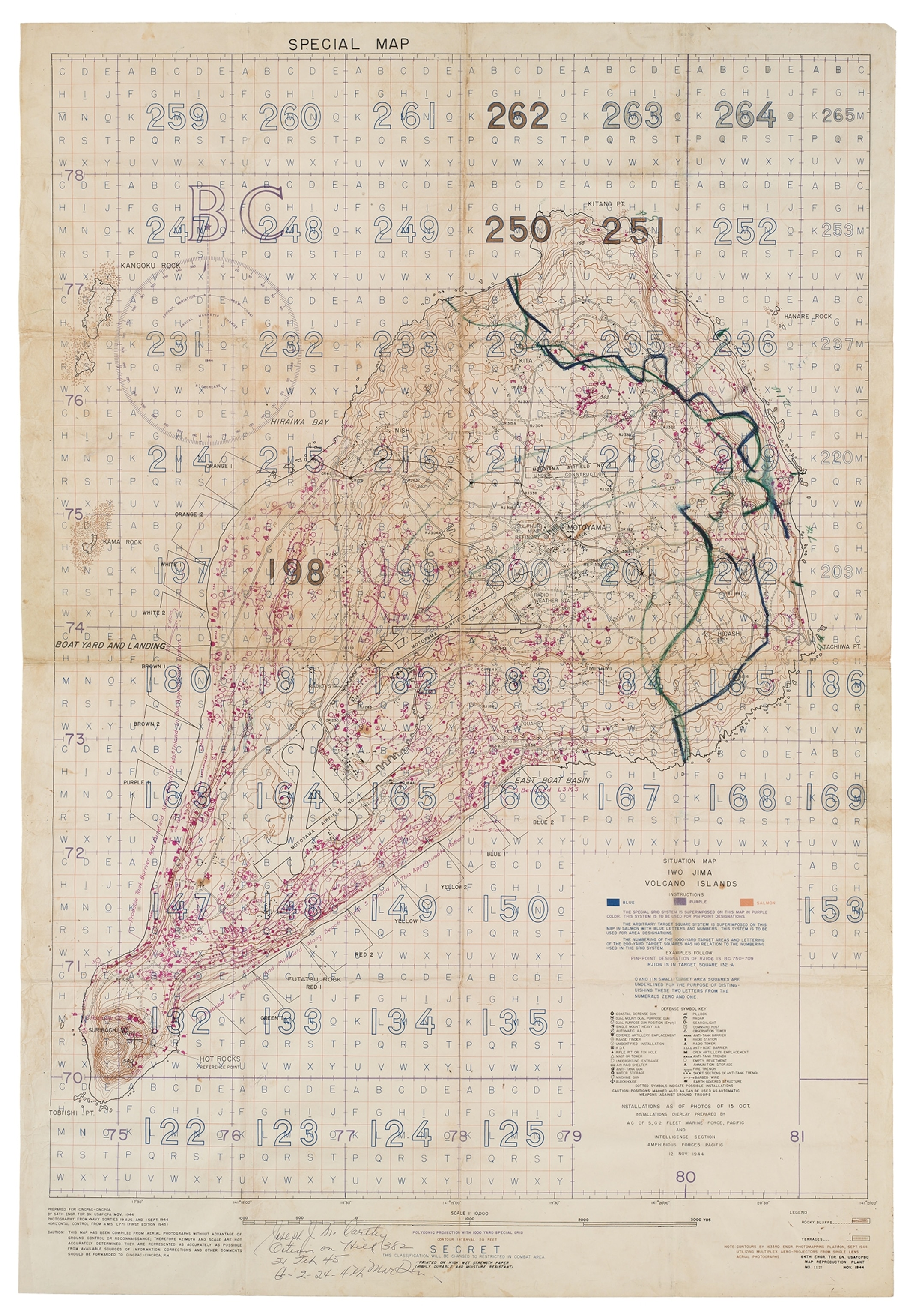 a map of an island