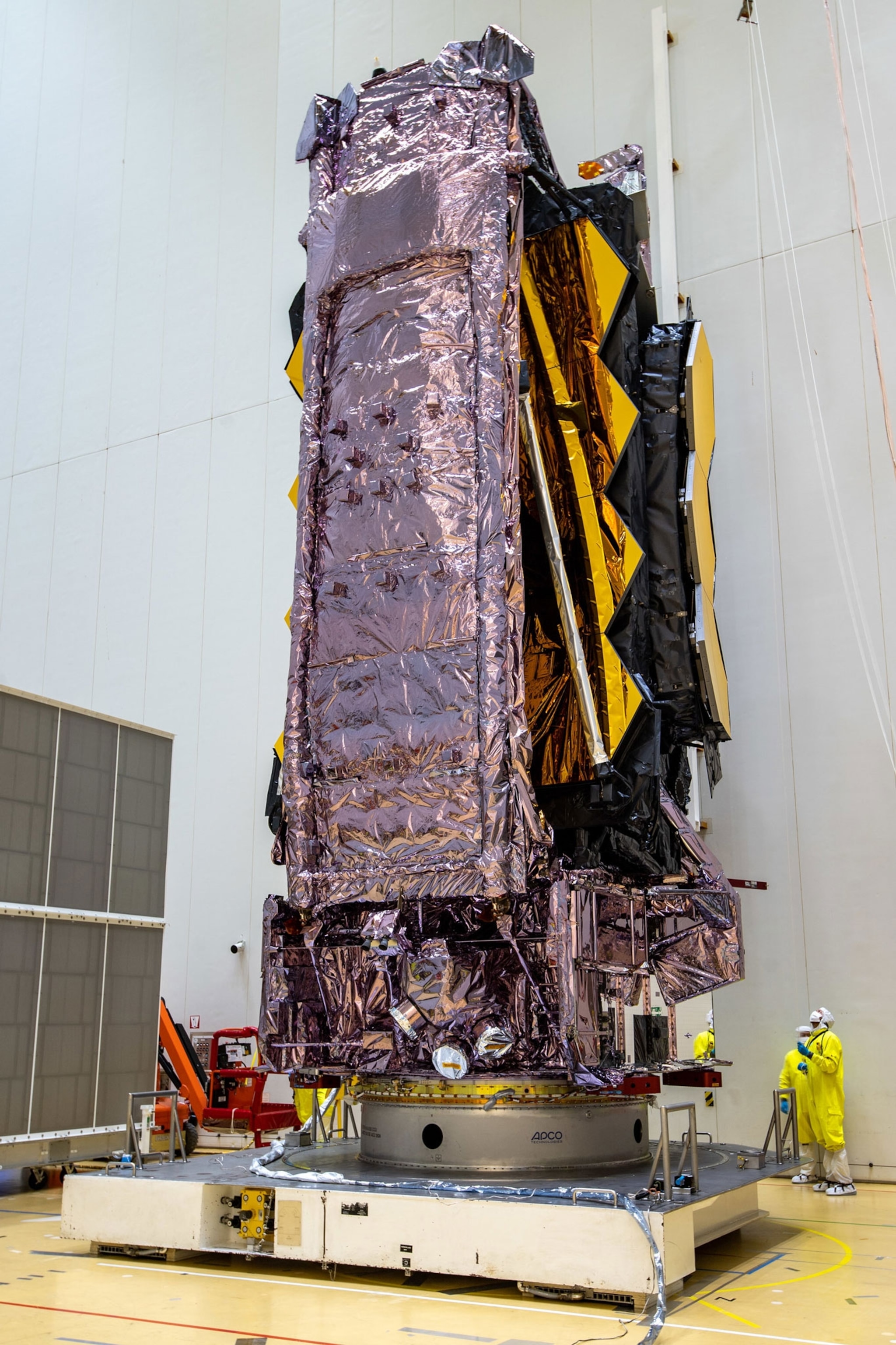 NASA's James Webb Space Telescope is readied for launch.