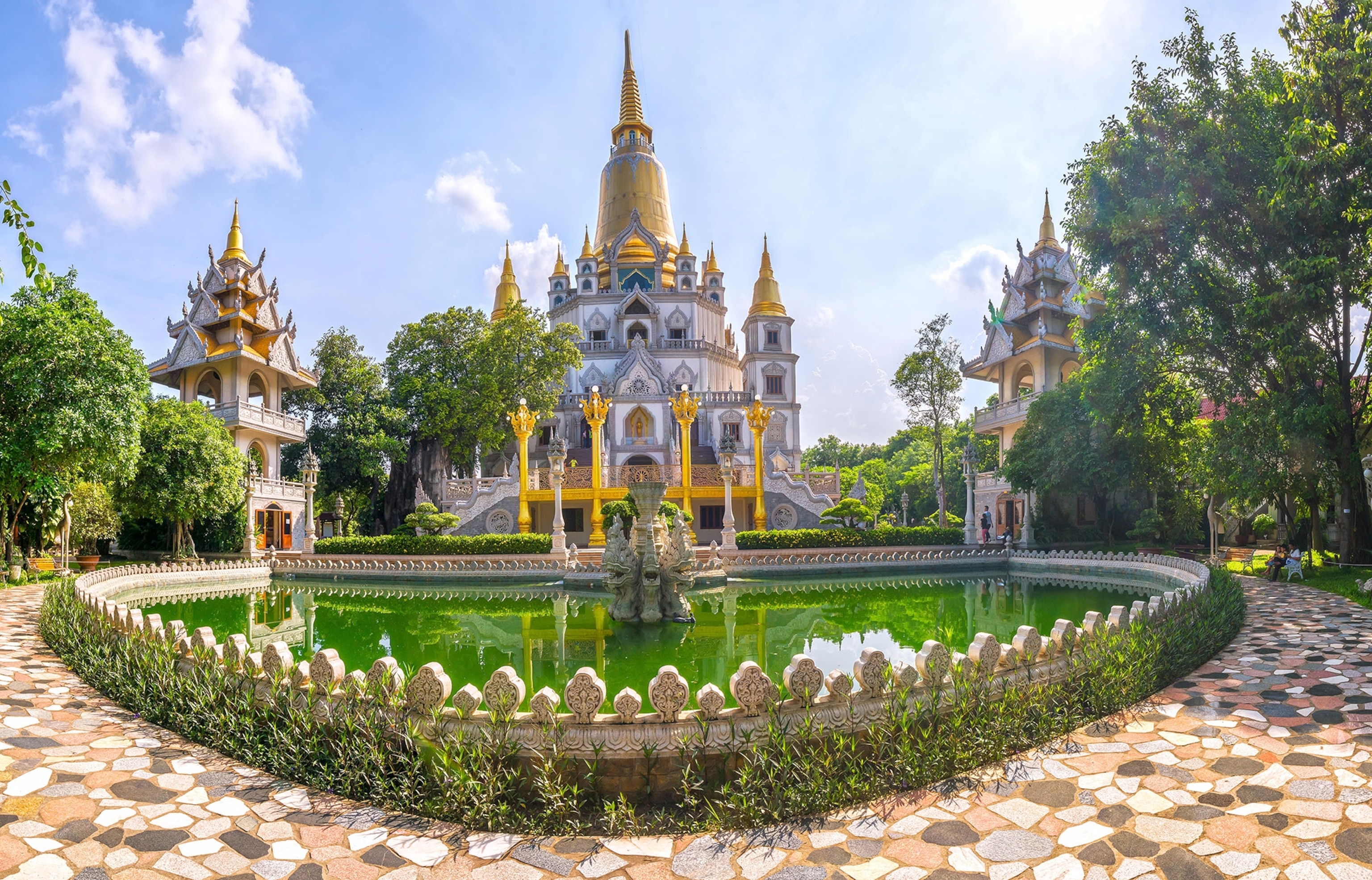 a temple in Vietnam