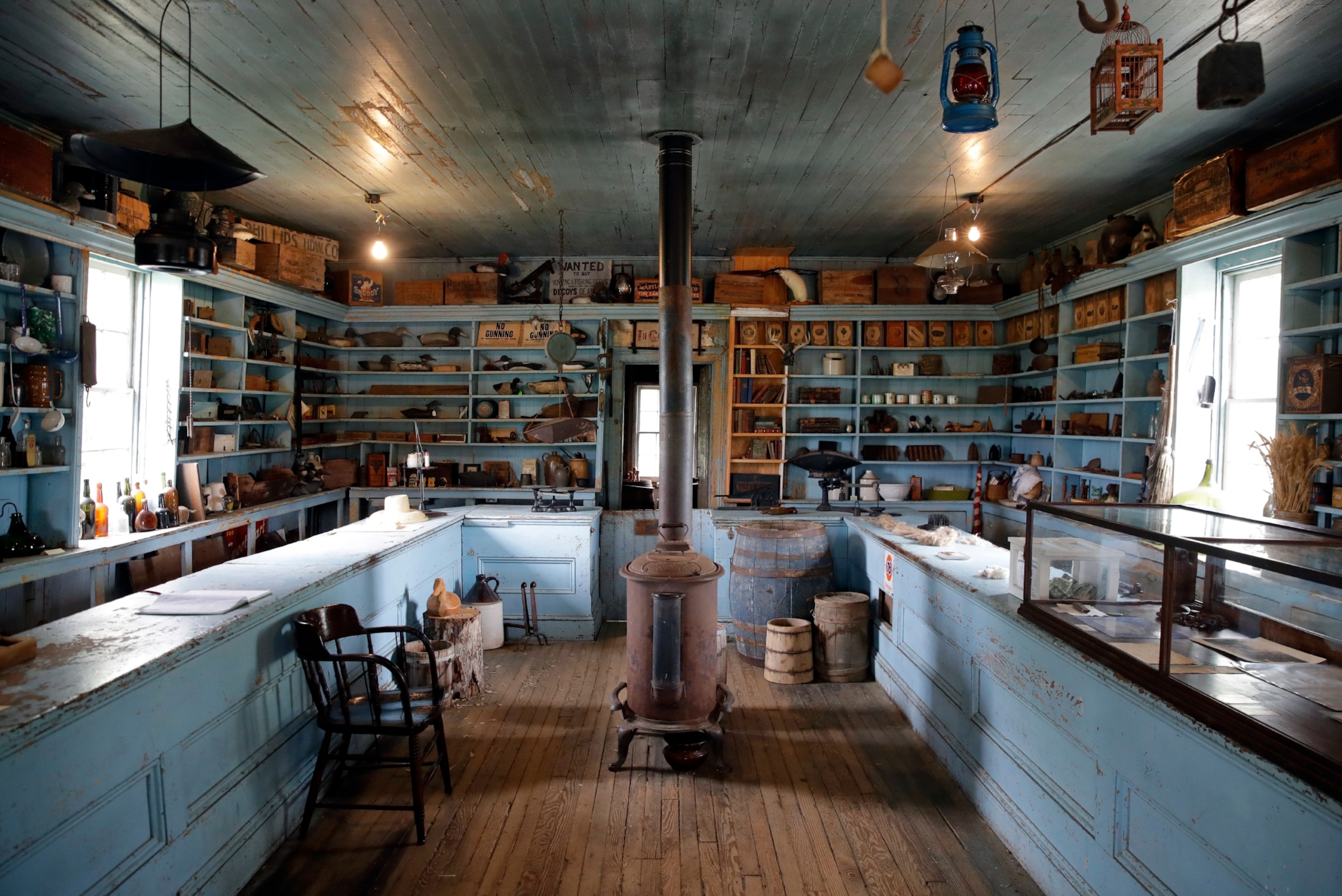 A store full of antique general store products
