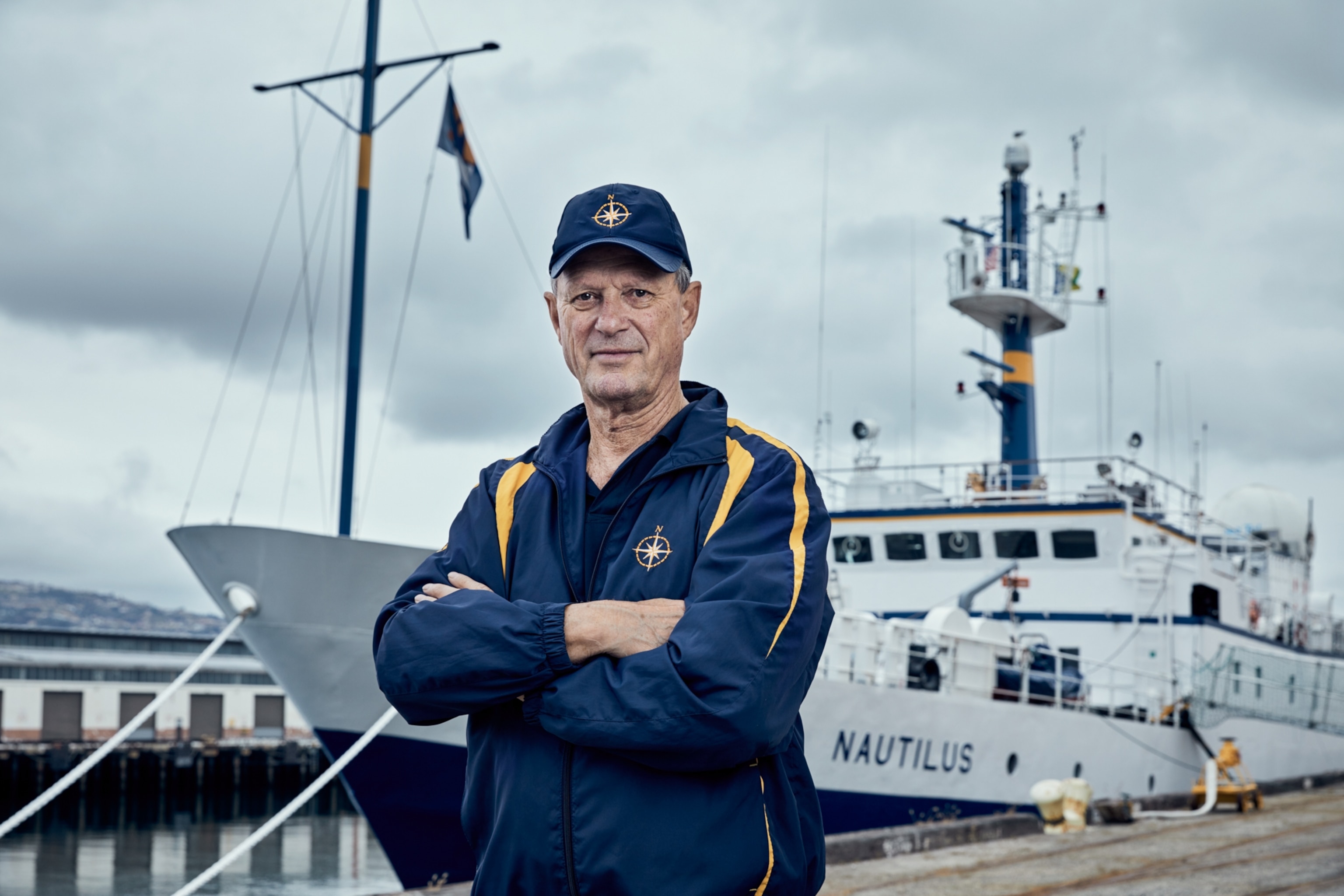 Dr. Robert Ballard on board E/V Nautilus photographed in San Pedro, CA on May 8, 2019.