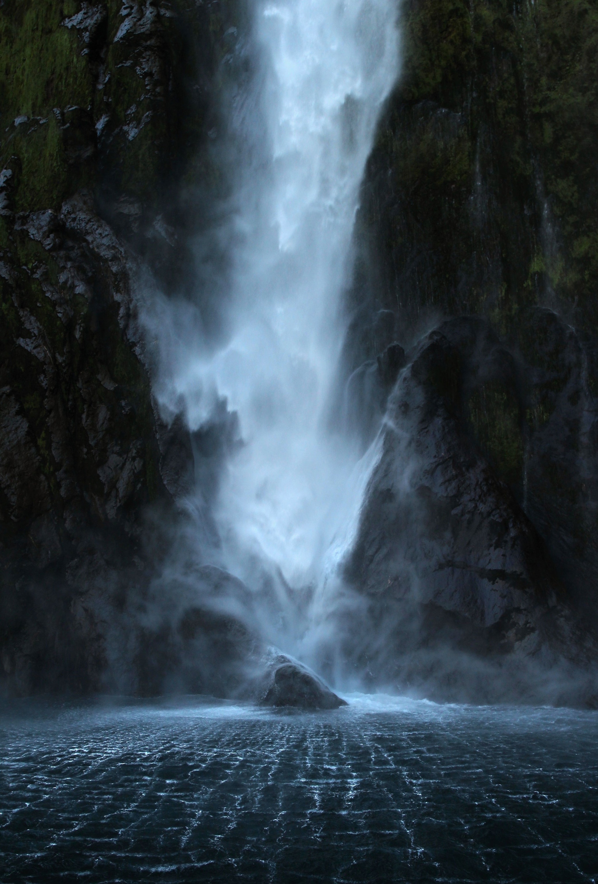 a waterfall