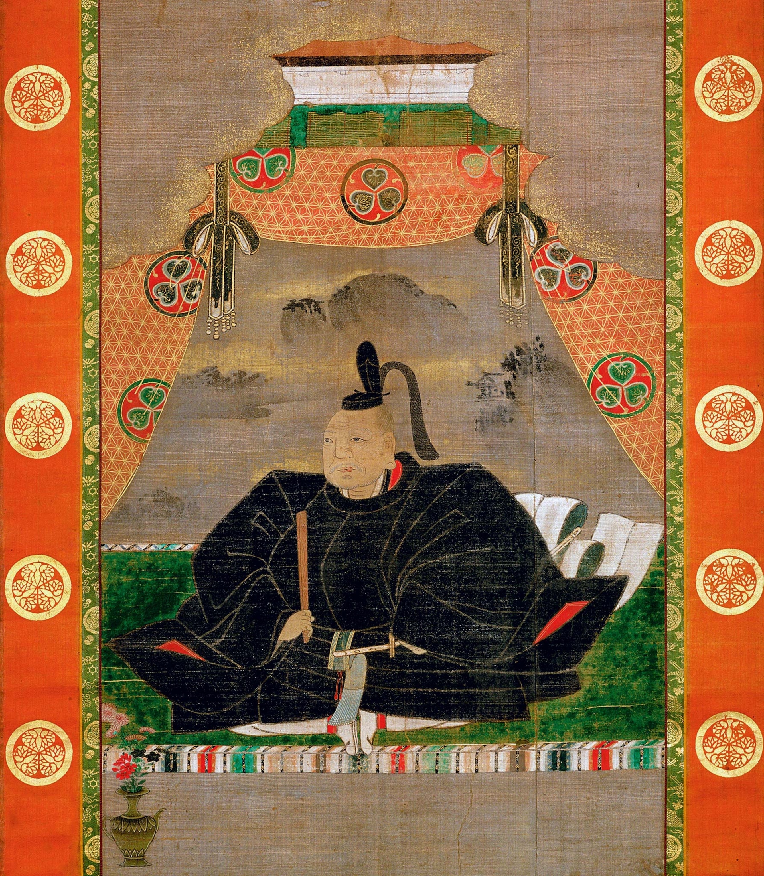 A 17th-century portrait of Tokugawa Ieyasu.