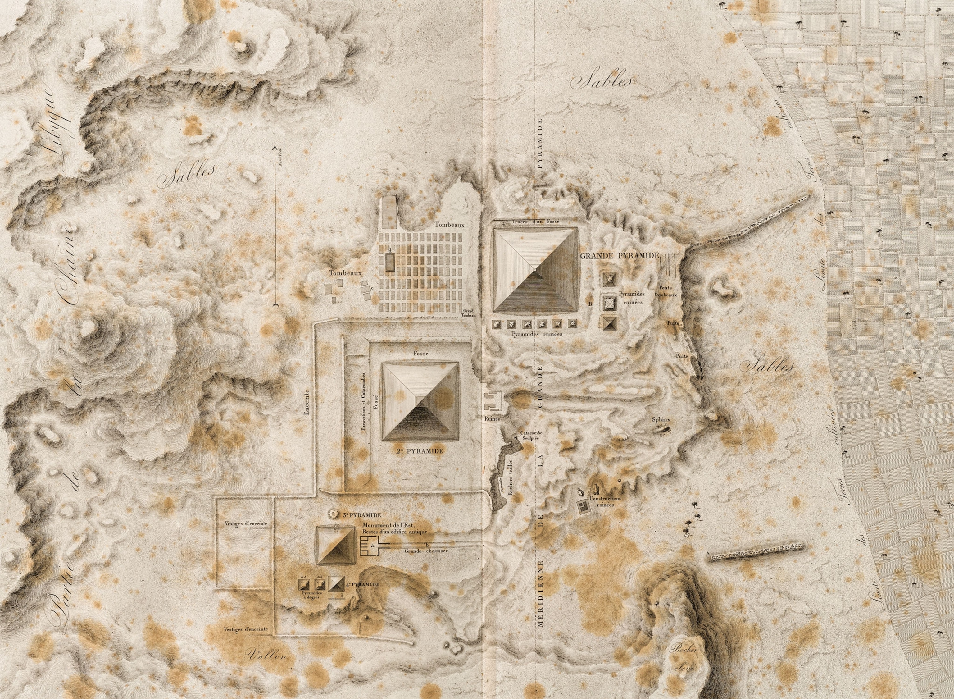 A topological map of the pyramids