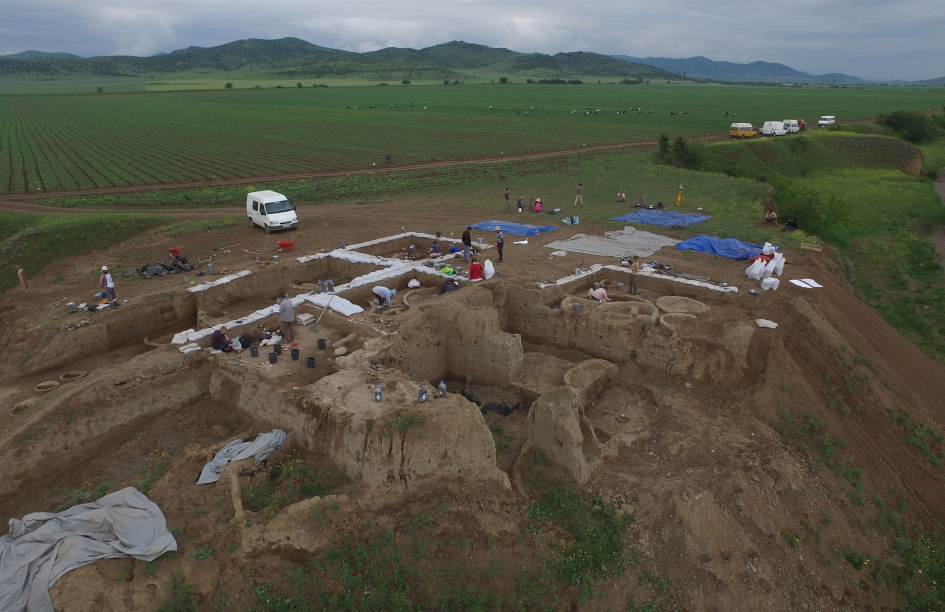excavations of Gadachrili Gora from the Northeast.