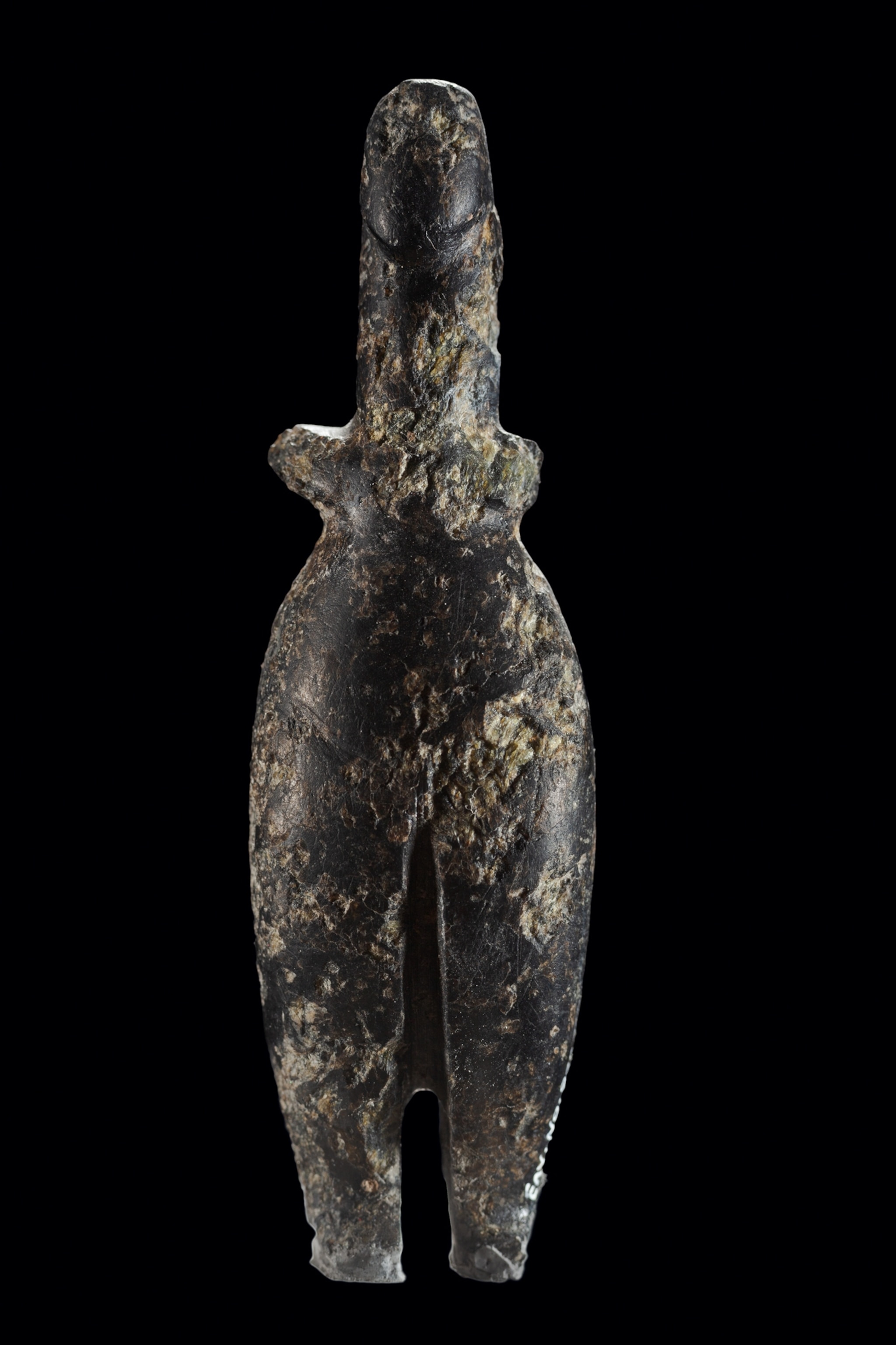 terra-cotta statuette of a woman.