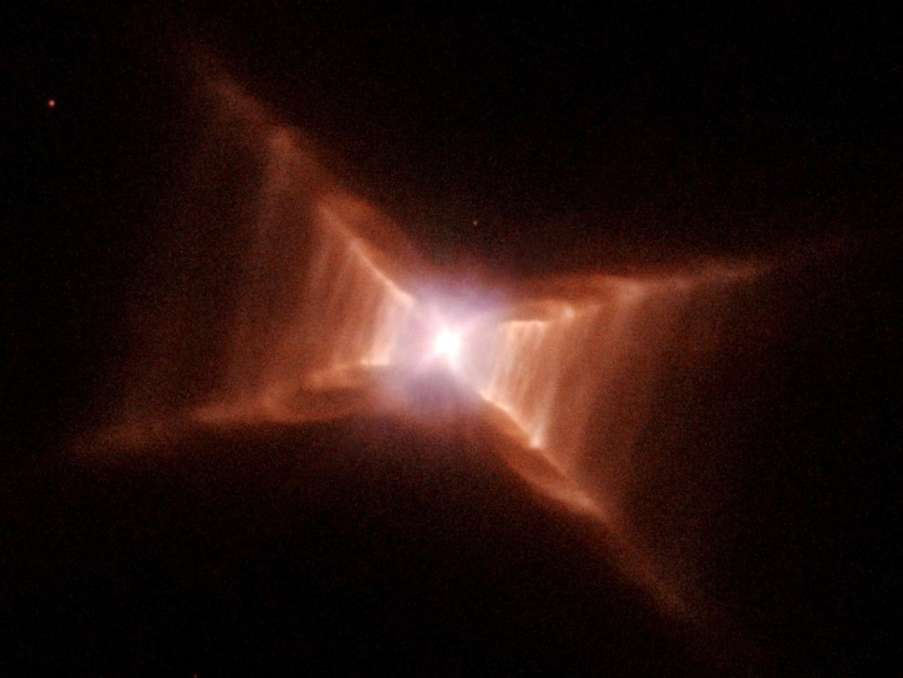 Dying star in X shape