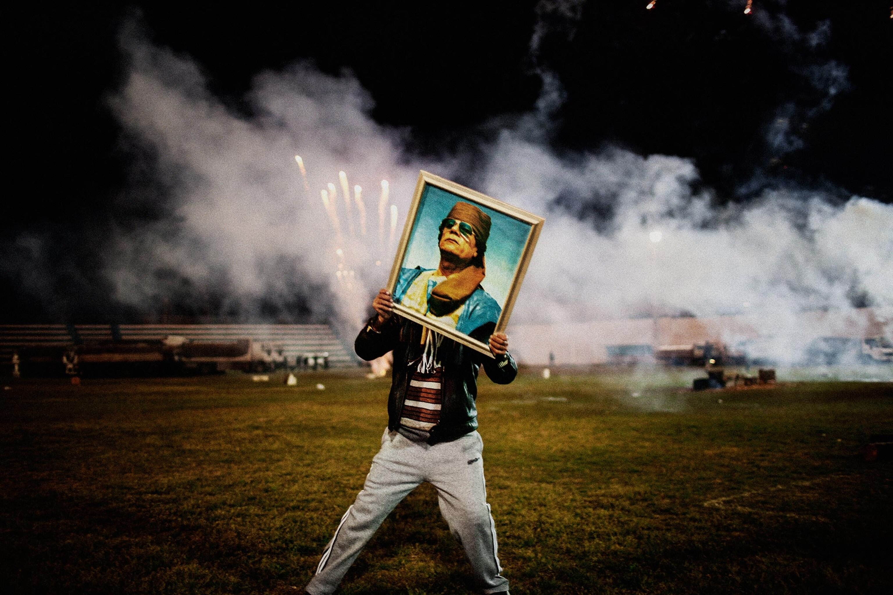 a Qaaddafi supporter