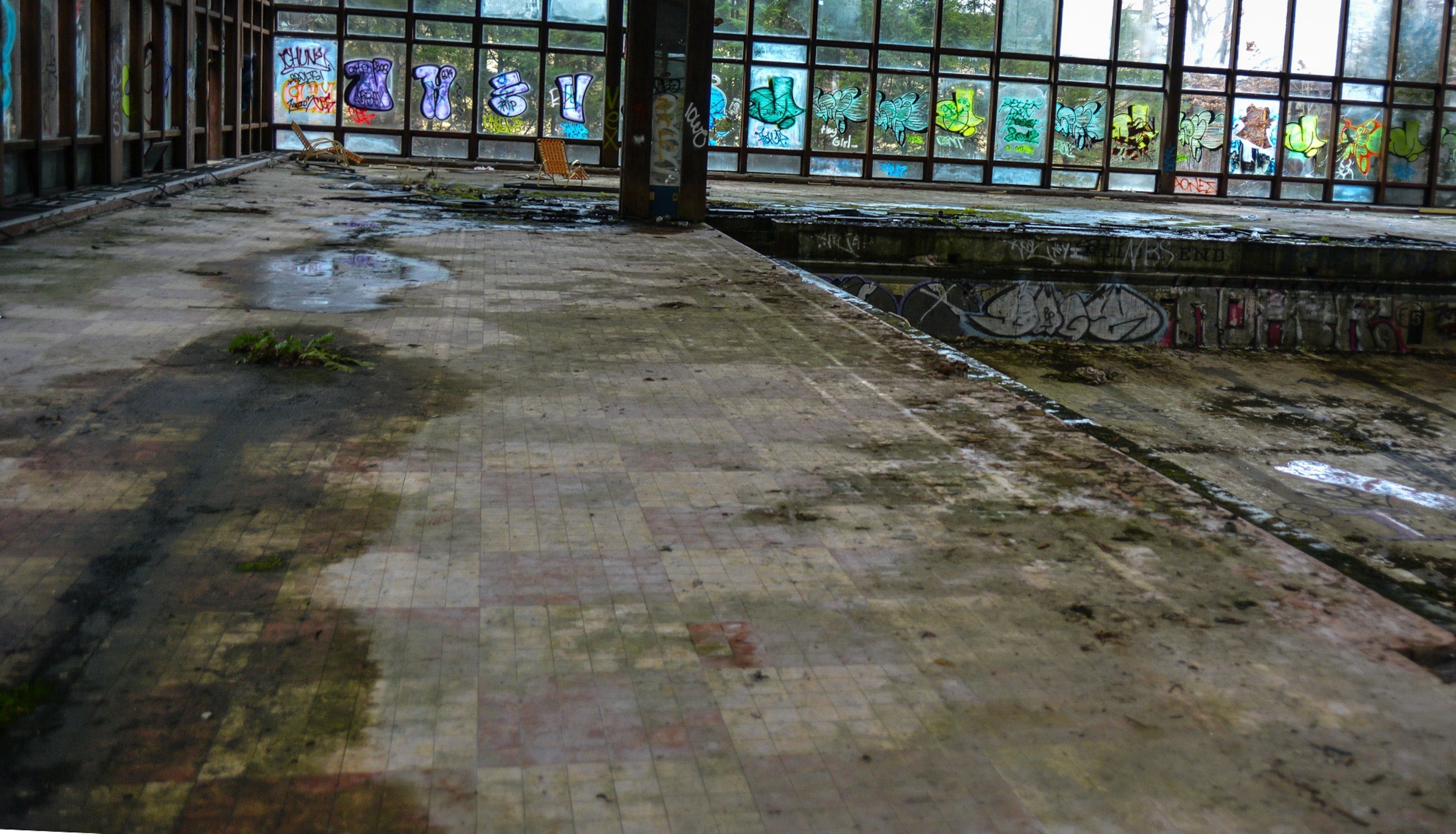 abandoned pool
