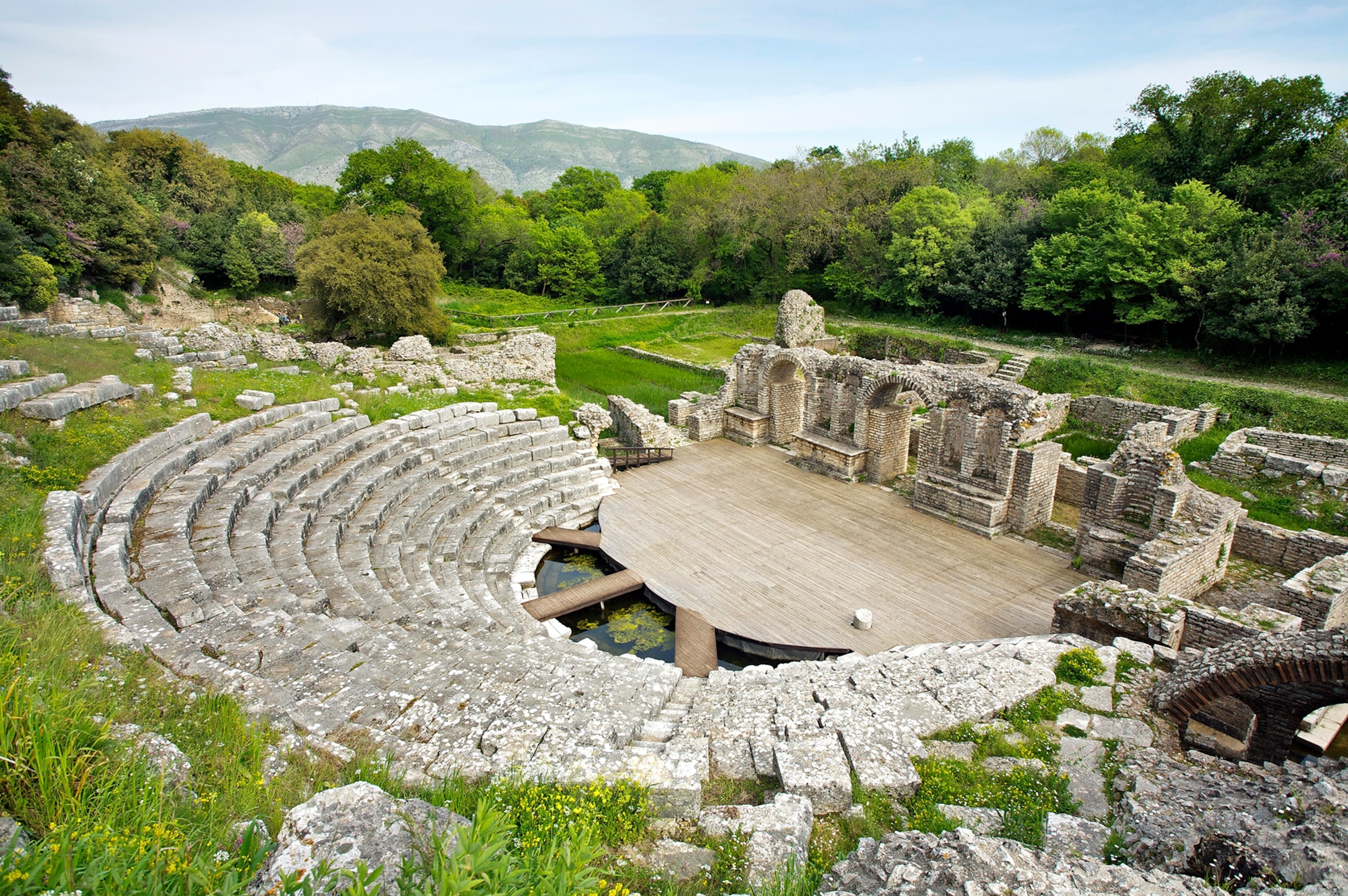 ruins in Butrint, Albania