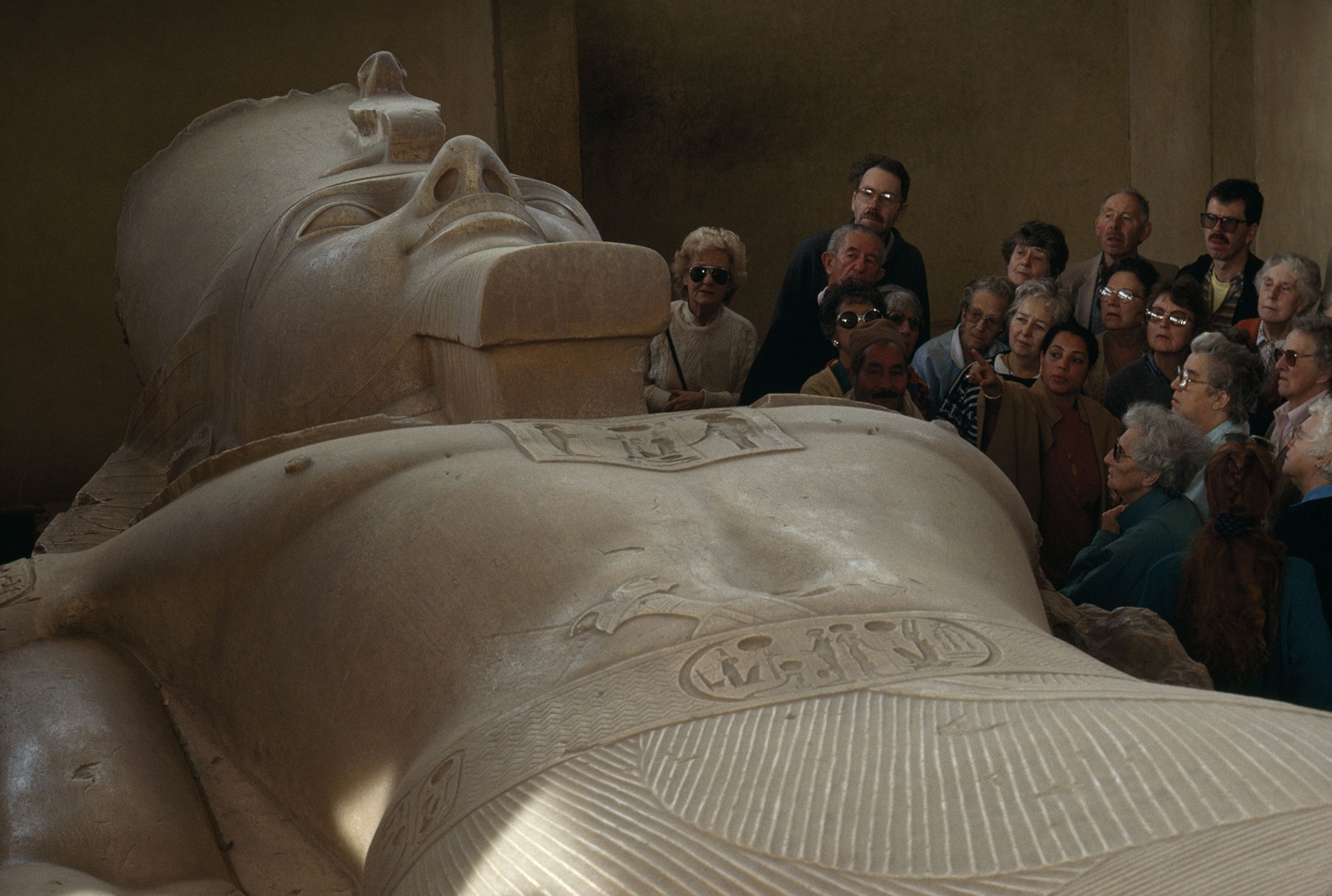 a statue of Ramses II