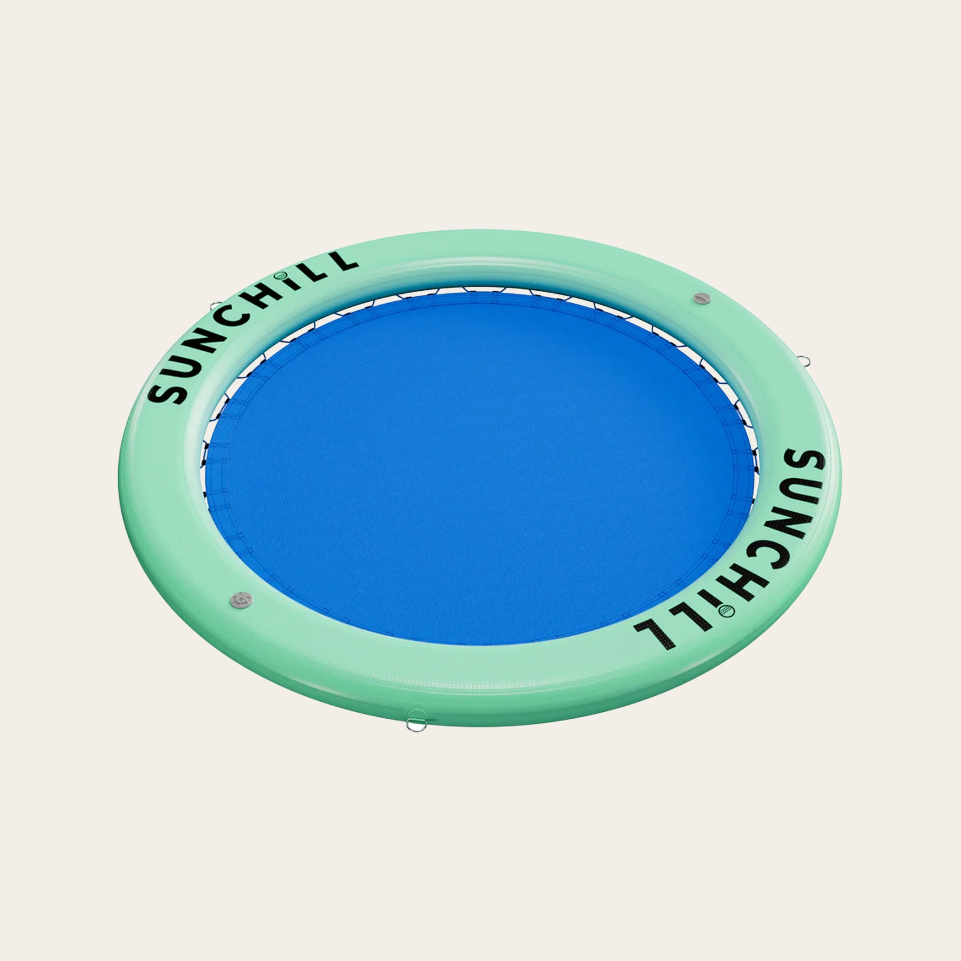 A blue and green Sunchill water hammock