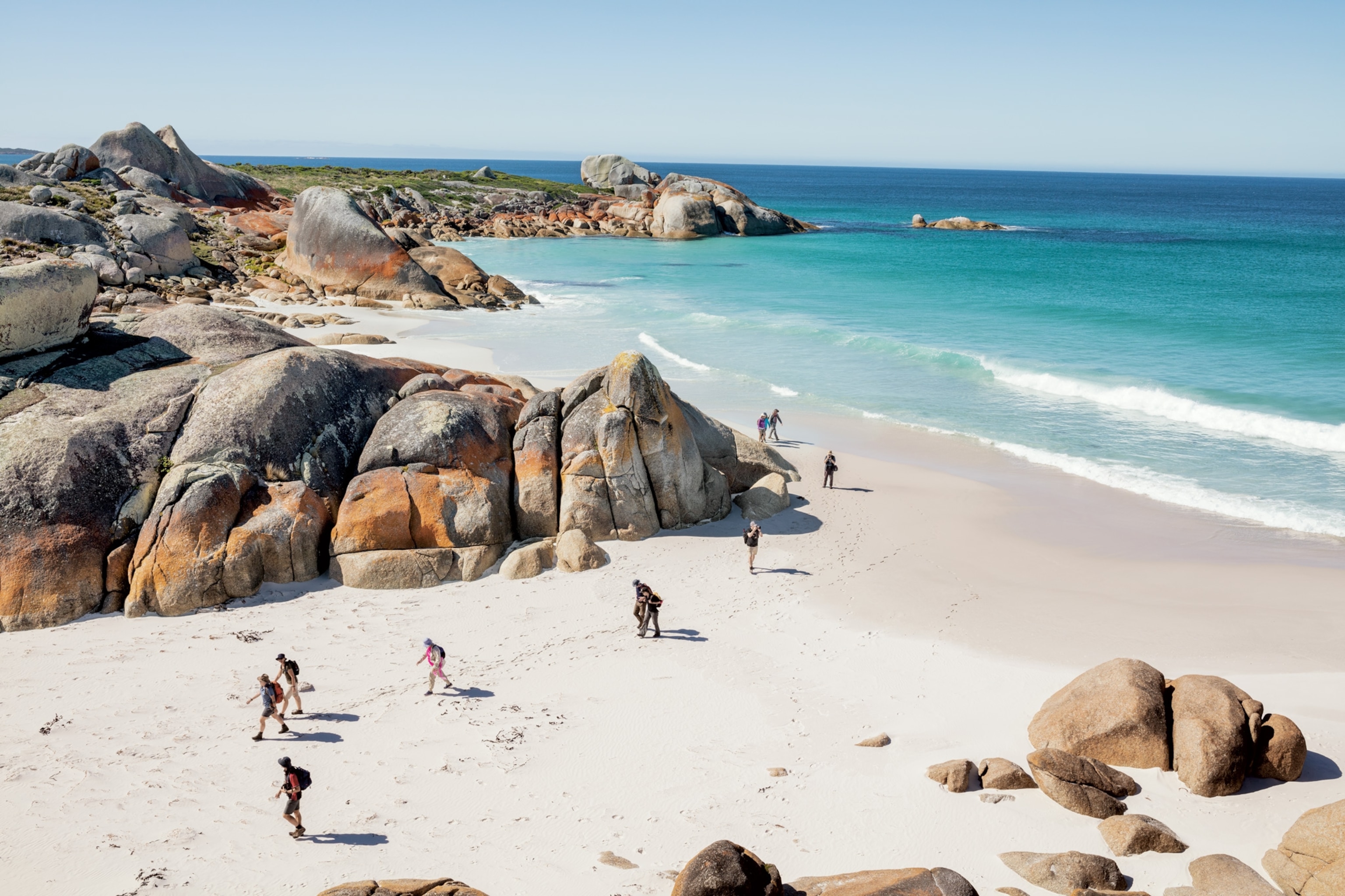 the beach in tasmania, australia