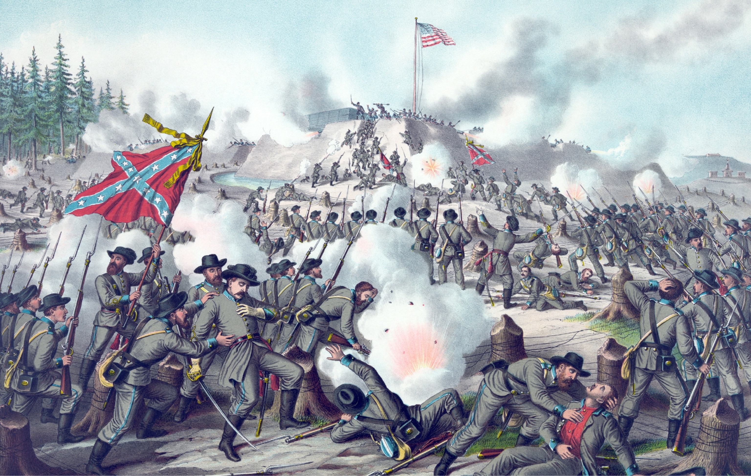 a Civil War battle.