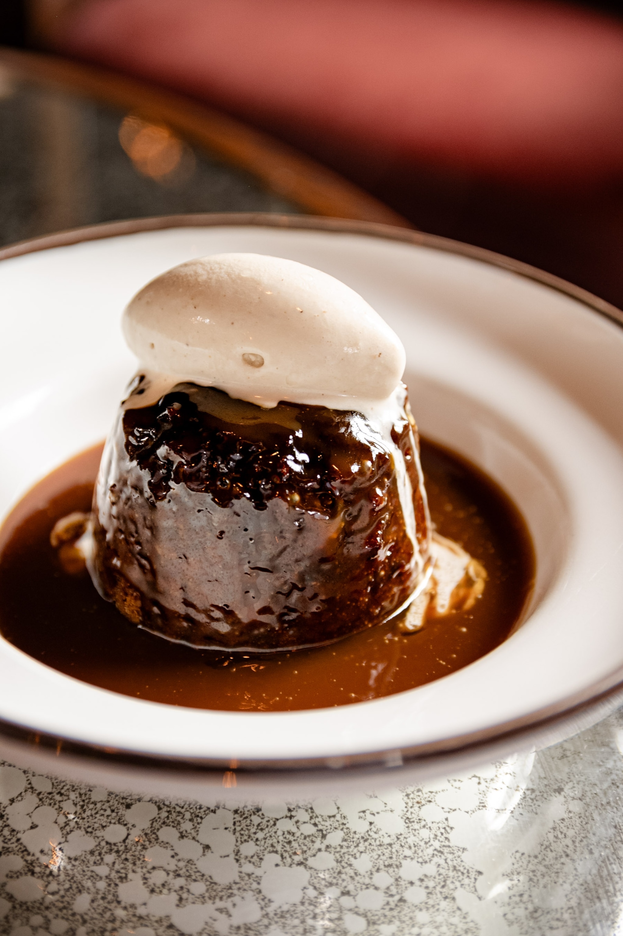 Sticky date and walnut pudding