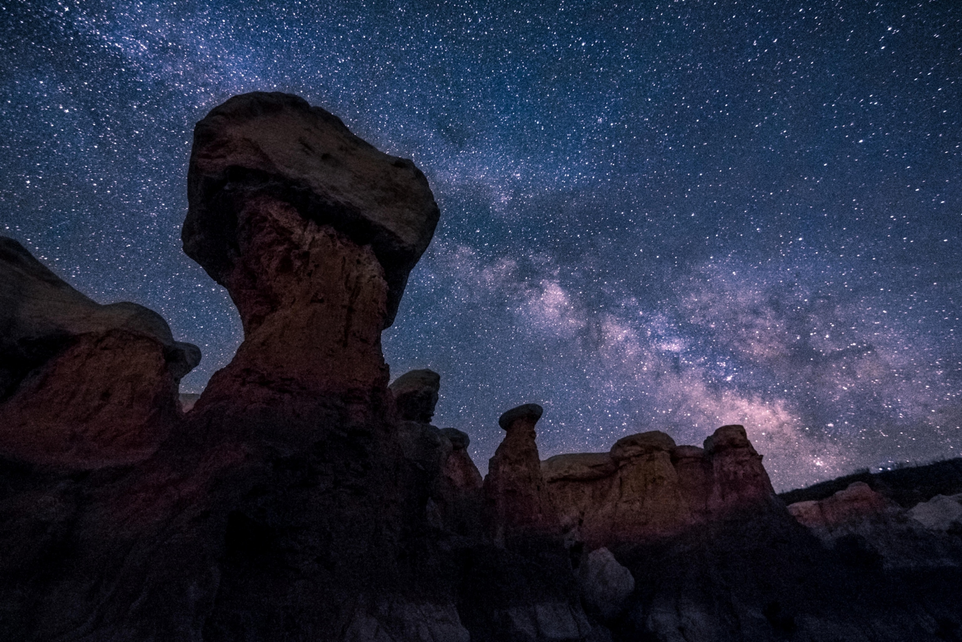 rock formations in Paint Mines Interpretive Park, Colorado