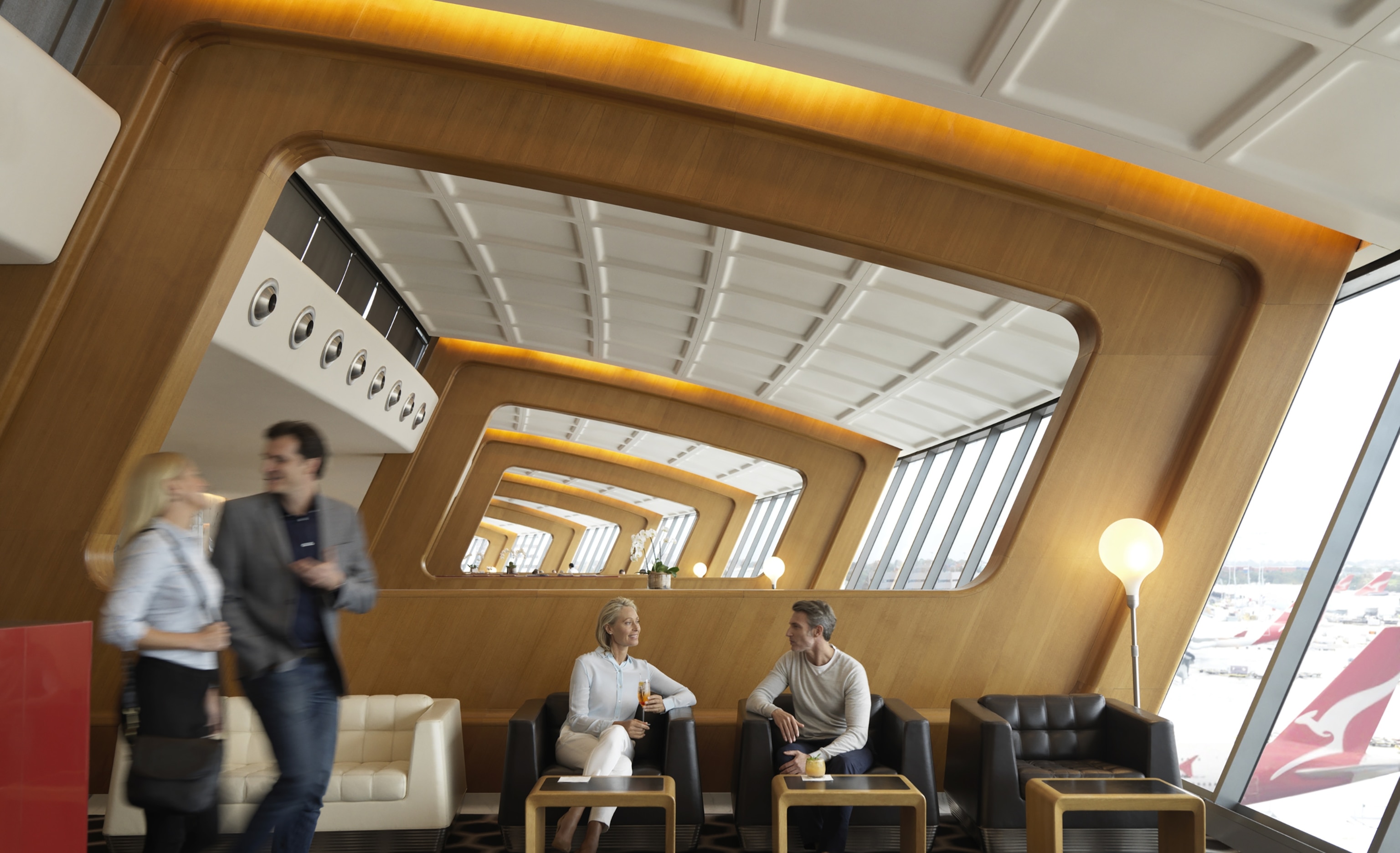 Qantas International First Lounge in Sydney, Australia