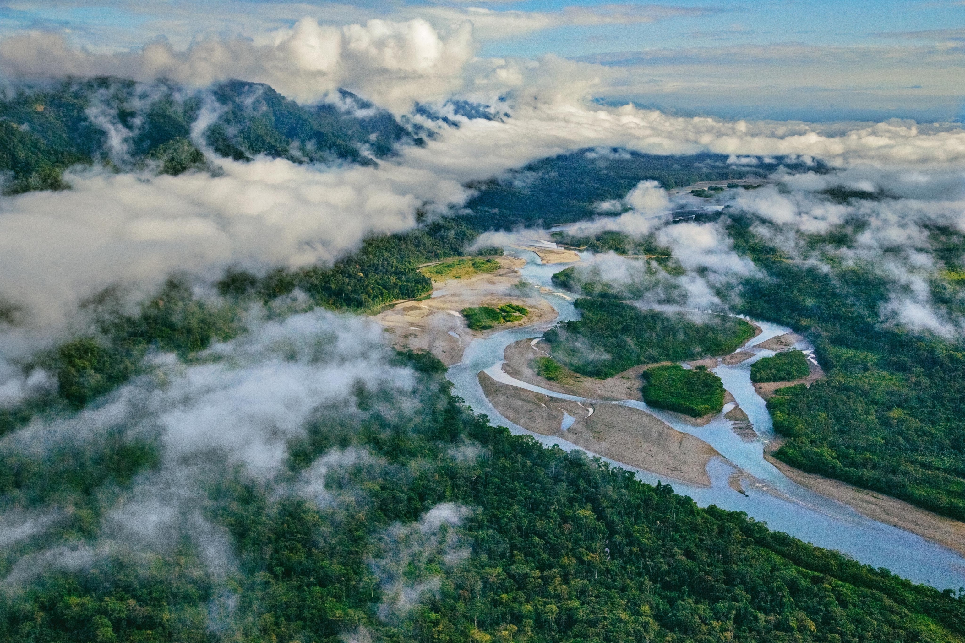 the Alto Madre de Dios River near Manú National Park, Peru